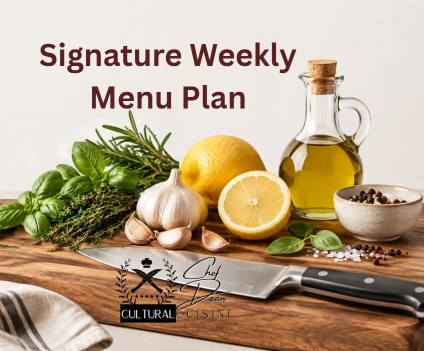 Signature Weekly Menu Plan — Founders
