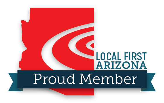 Local First Arizona logo showing Chef Dean Cultural Cuisine’s membership in Arizona’s local business network.