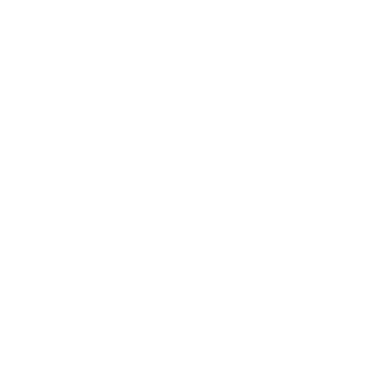 White technological or network diagram with interconnected nodes on a black background.