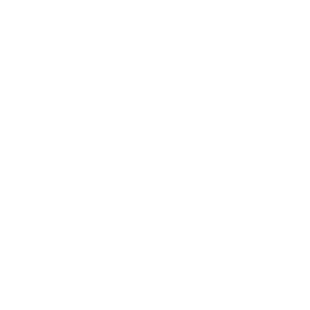 Black background with a white outline grid of nine squares, five smaller and four larger, arranged in a 3x3 pattern.