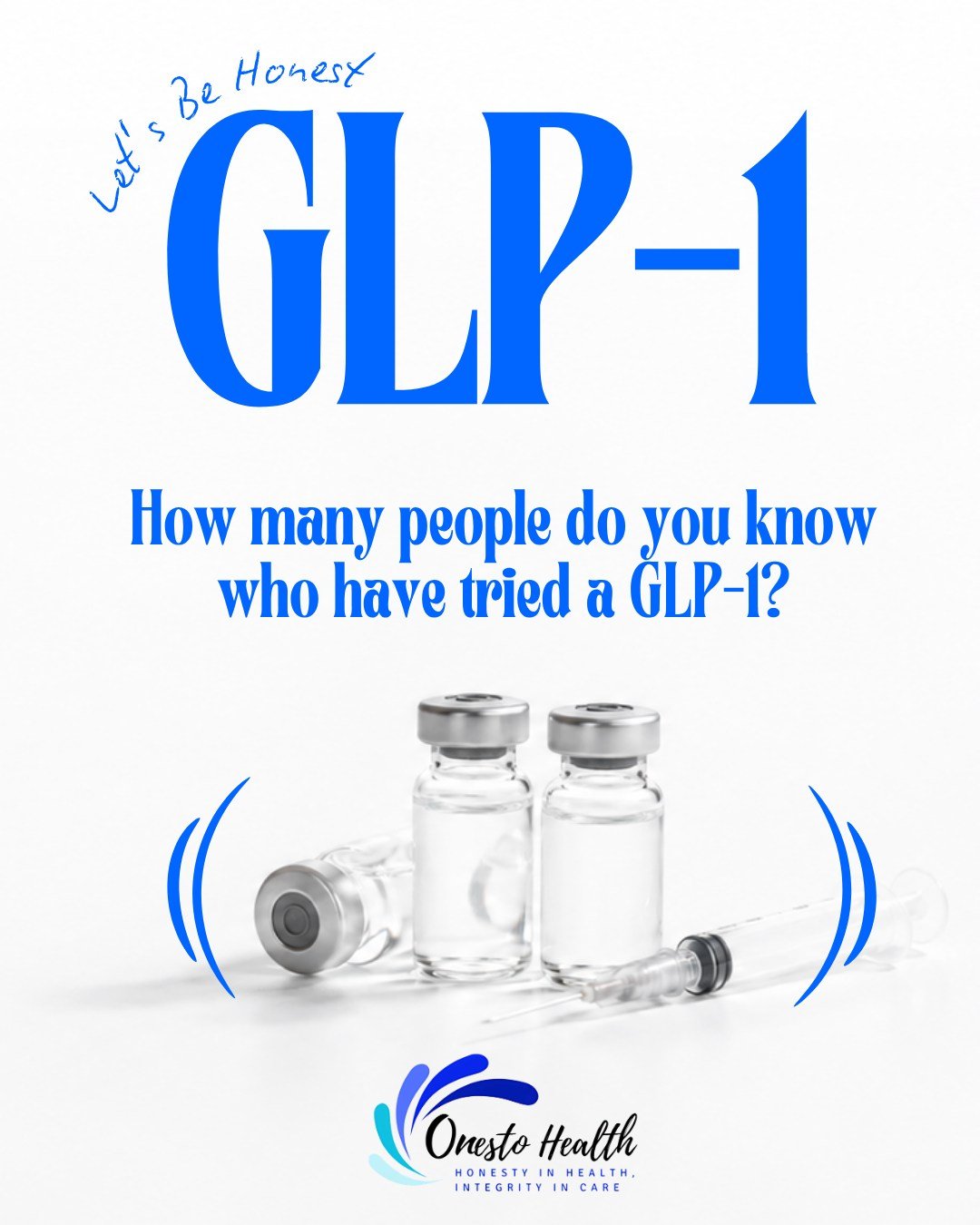 GLP-1s are definitely having a moment.

And chances are, you know someone who has tried one - semaglutide, tirzepatide, or another GLP-1 option.

So let&rsquo;s be honest:
**How many people do you know who have tried a GLP-1, and what kind of results