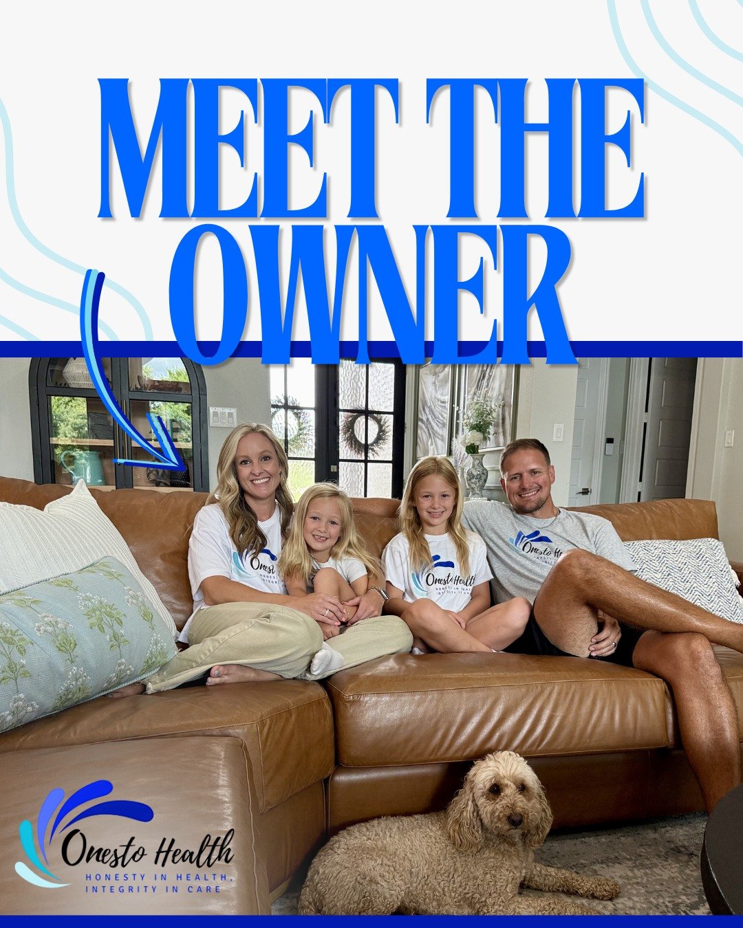 Meet the Owner 💙

Behind every small business is a story... and usually a pretty great support system.

Meet Stephanie Lamantia, founder of Onesto Health. She's a wife, mom, dual board-certified Family Nurse Practitioner and Psychiatric-Mental Healt