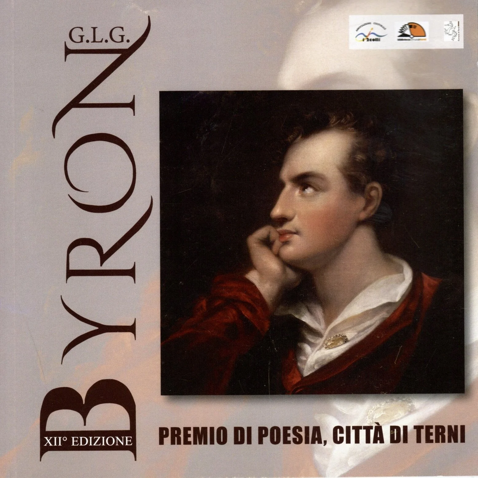 Manifesto del XII premio di poesia di Terni con immagine di una donna giovane con i capelli ricci che poggia il mento sulla mano