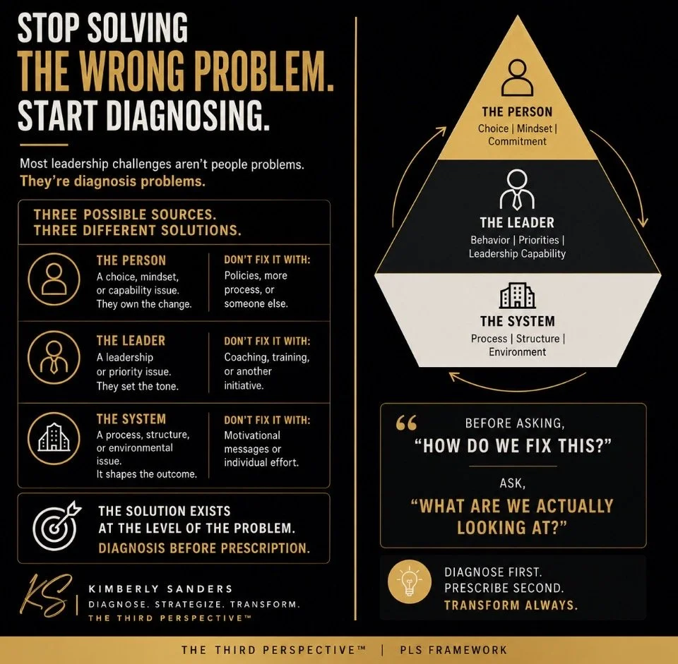 Most Leadership Problems Aren't Leadership Problems. 