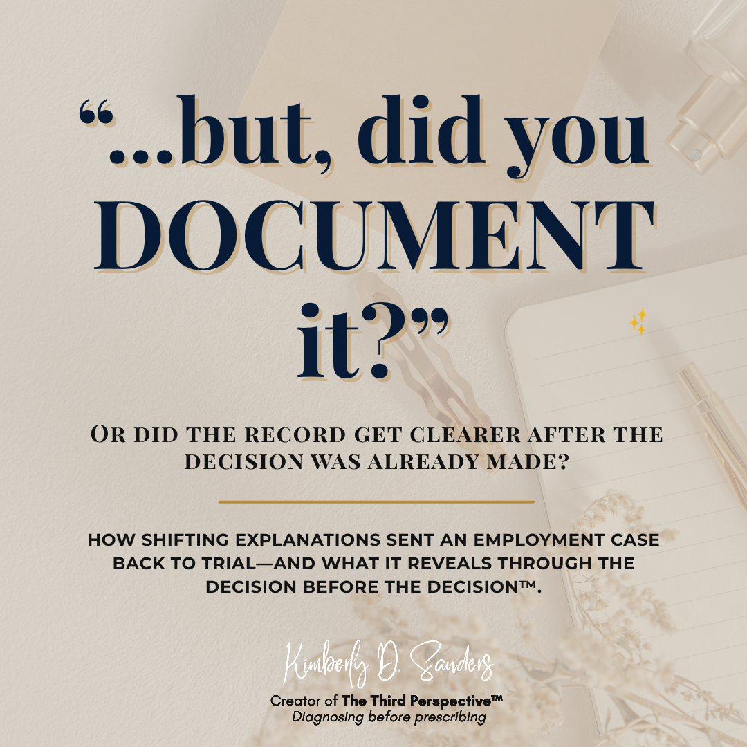 “But, Did You DOCUMENT IT?”