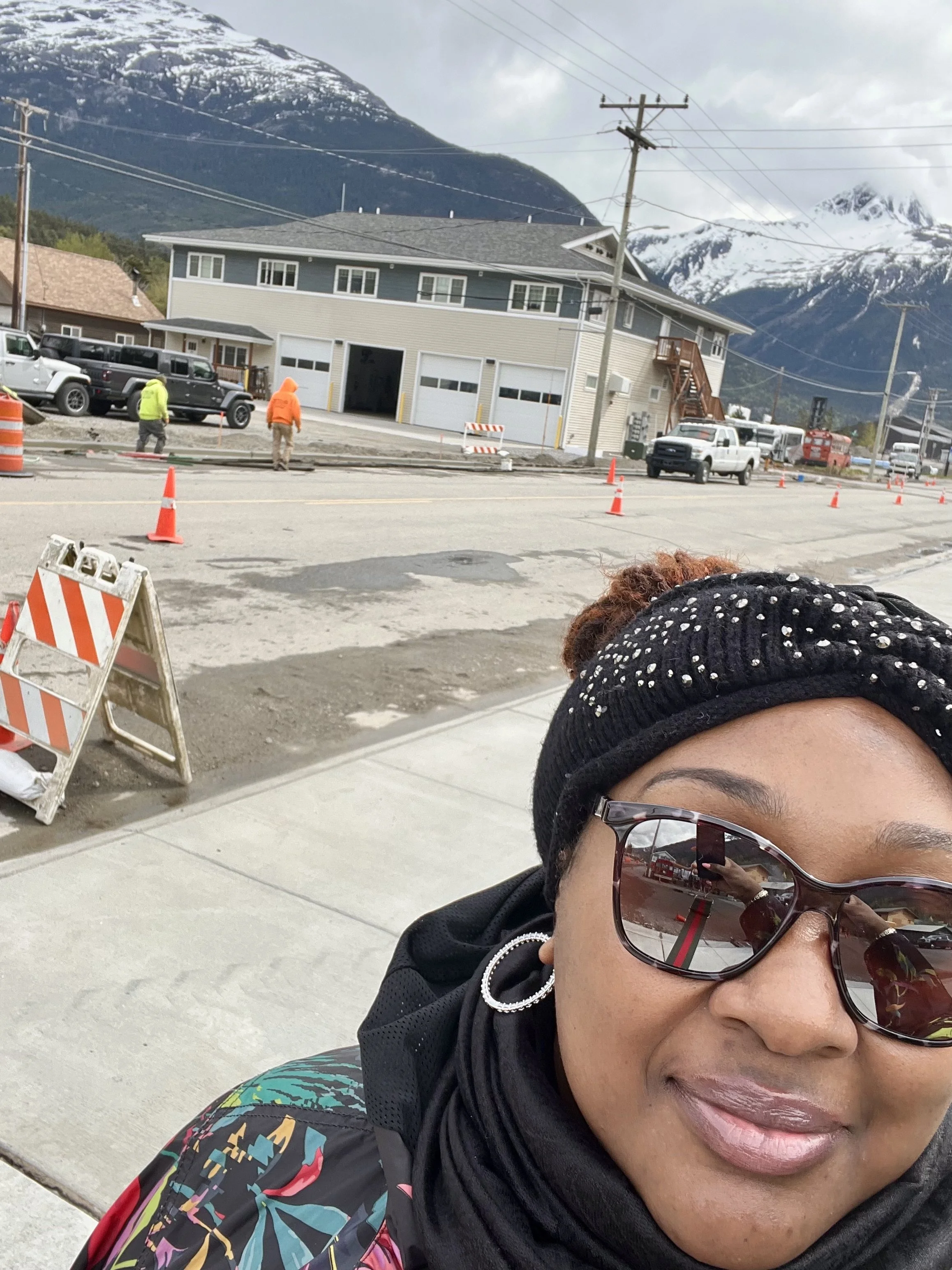 selfie from Skagway, Alaska