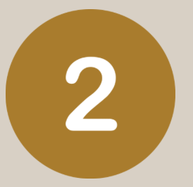 Number 2 inside a gold circle