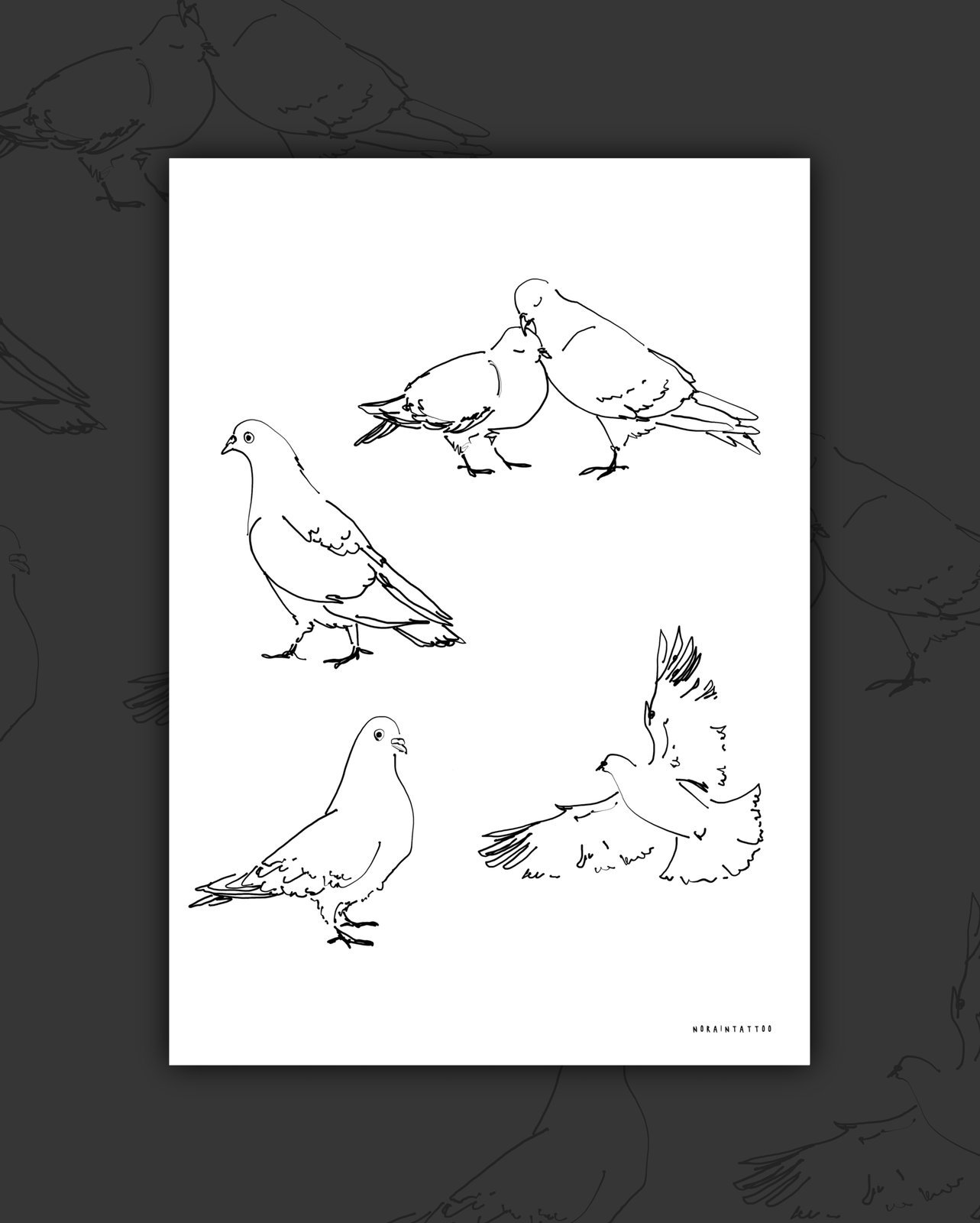 Pigeons Print