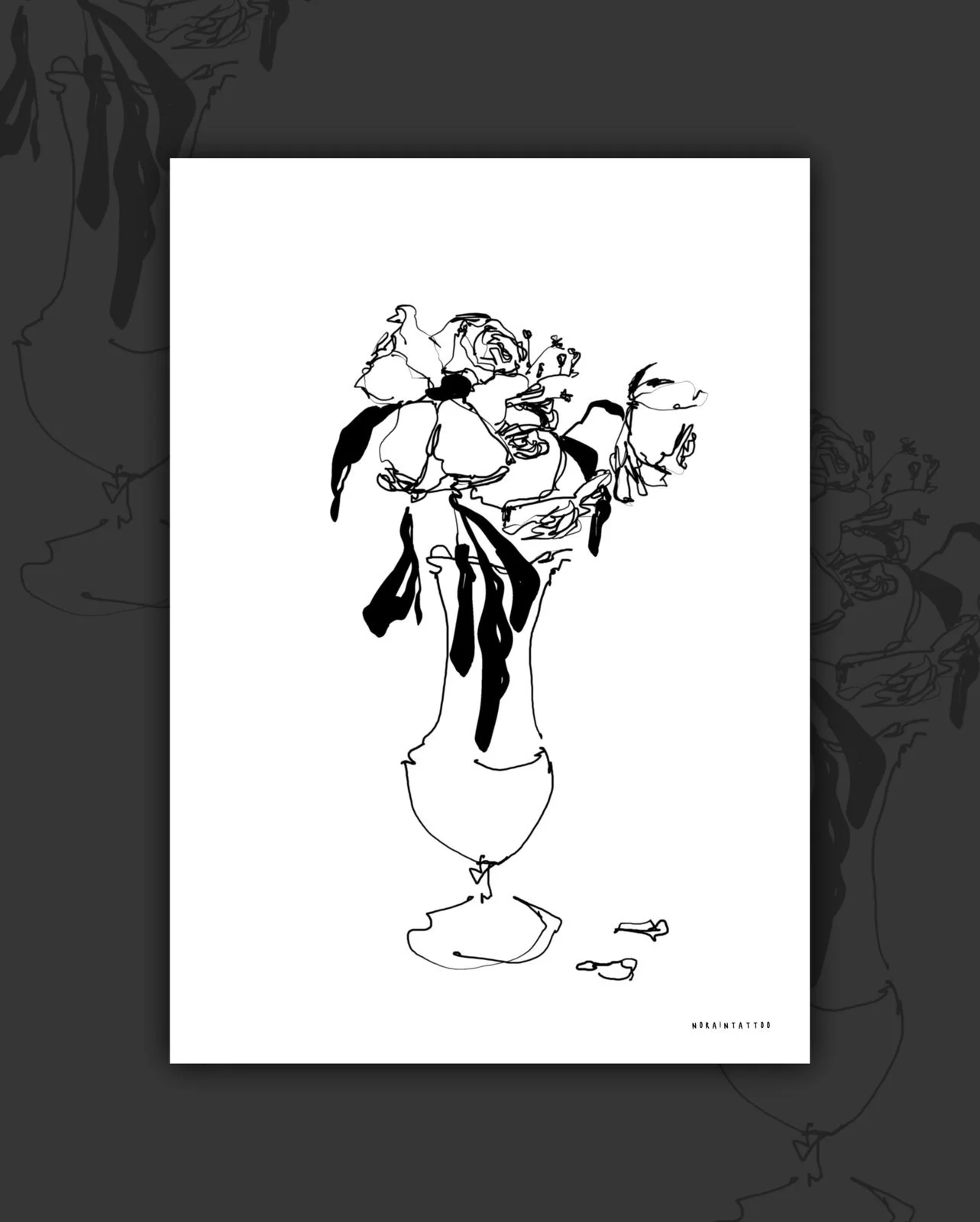 Rose Vase Print