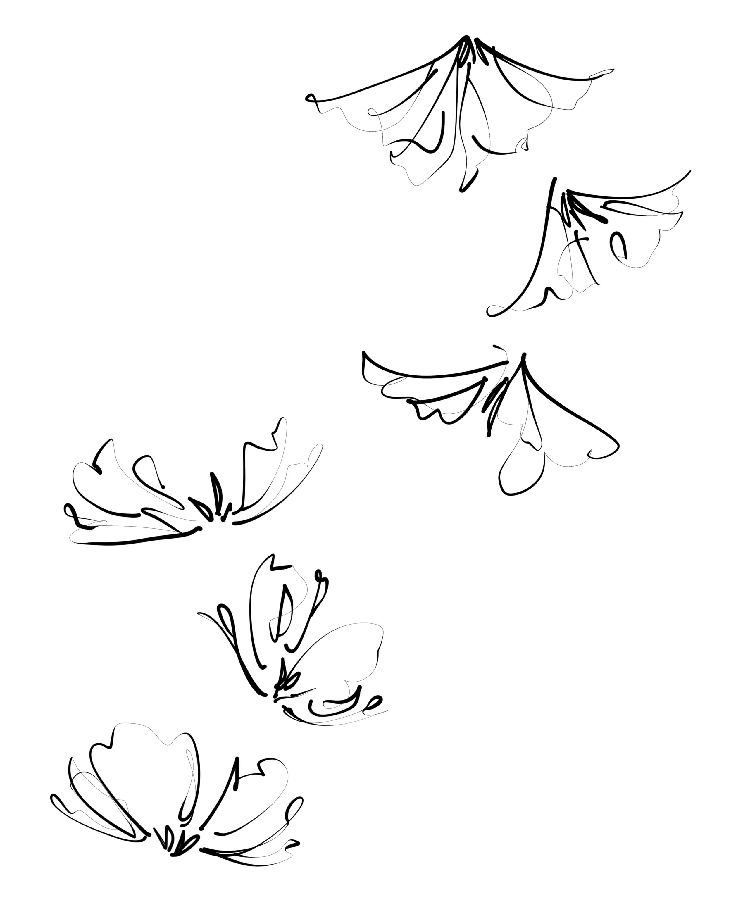 ❀ if you have GAPS to fill or want to BLAST OVER some existing tattoos these designs work so so nicely! ❀ as the designs are sketchy linework your other tattoos will still be recognisable and shine through 

a couple of weeks back we made similar flo