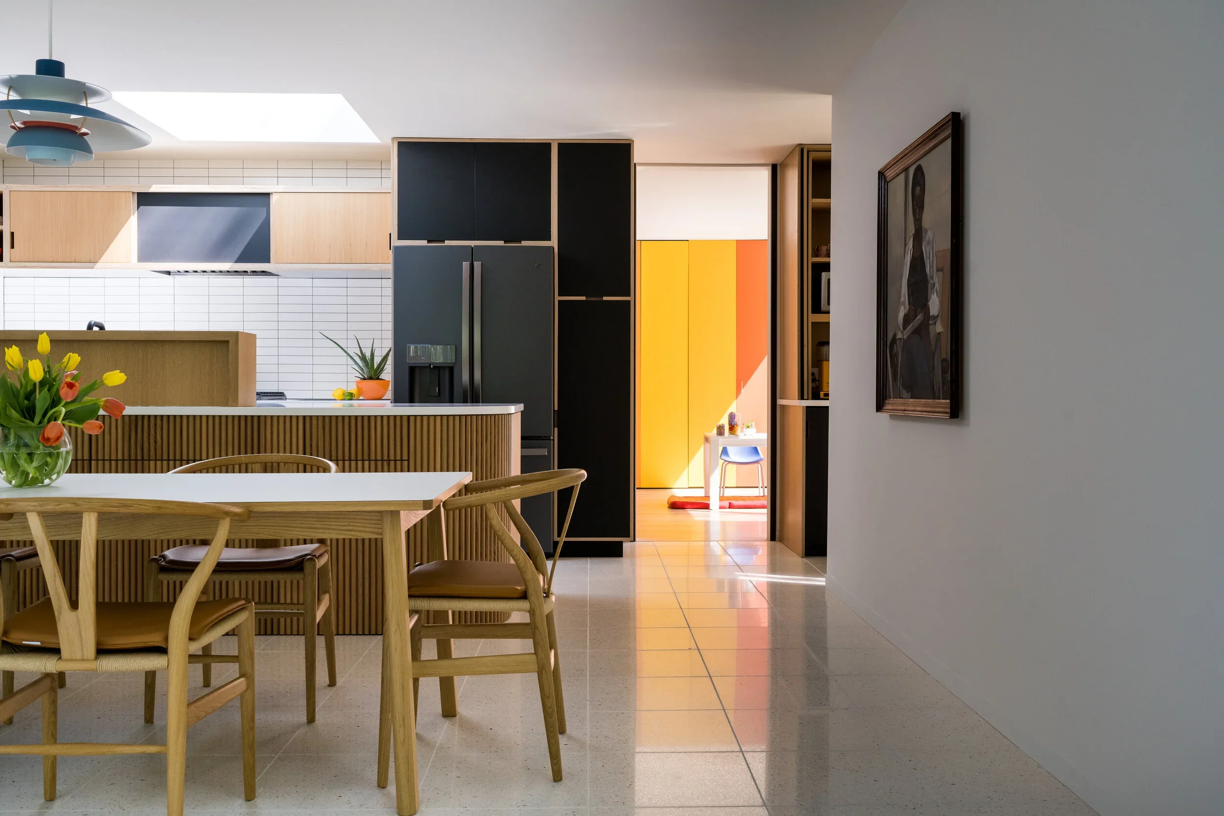 Kitchen space in a Flansberg House 