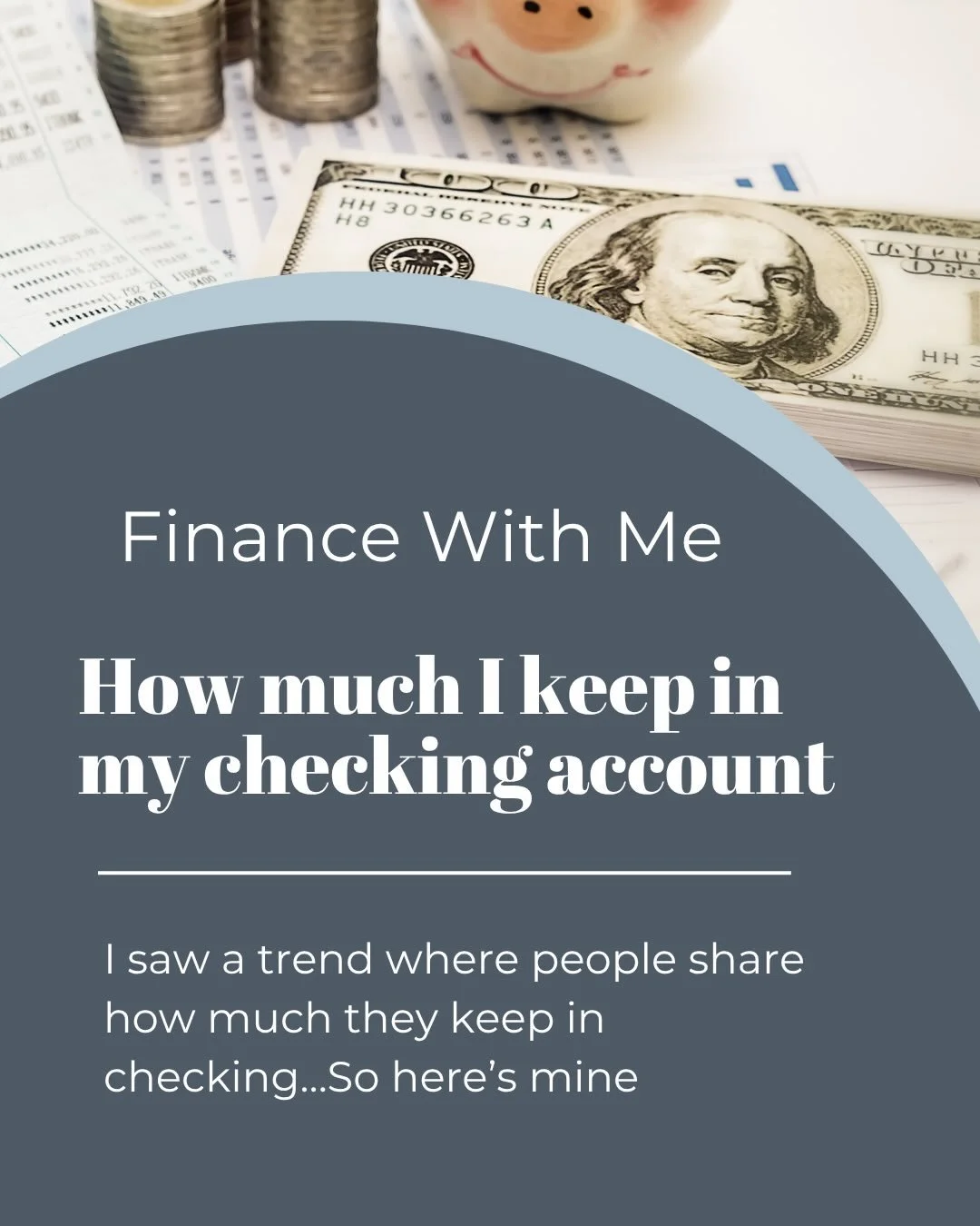 &ldquo;Not something people talk about often&hellip; but it probably should be.

Right now, I keep 1 month of expenses in my checking account and let it run down as the month goes on.

My next goal? Having a full extra month sitting there as a buffer