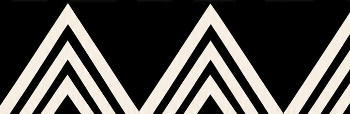 Black background with white zigzag pattern.