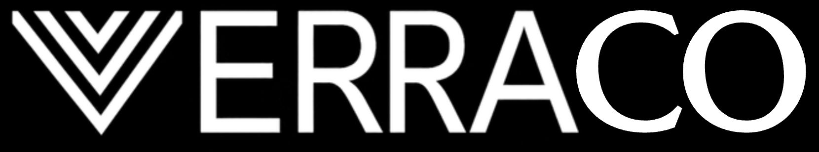 Close-up of the Verraco logo with stylized letter V and the word "VERRACO" in bold letters.