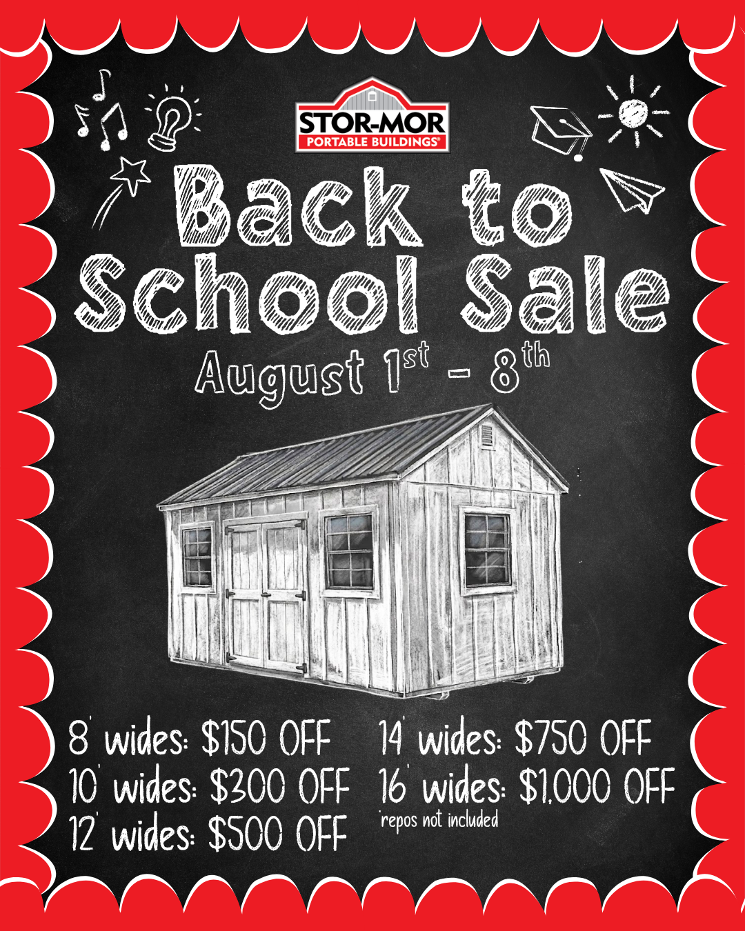 BACK TO SCHOOL SALE!