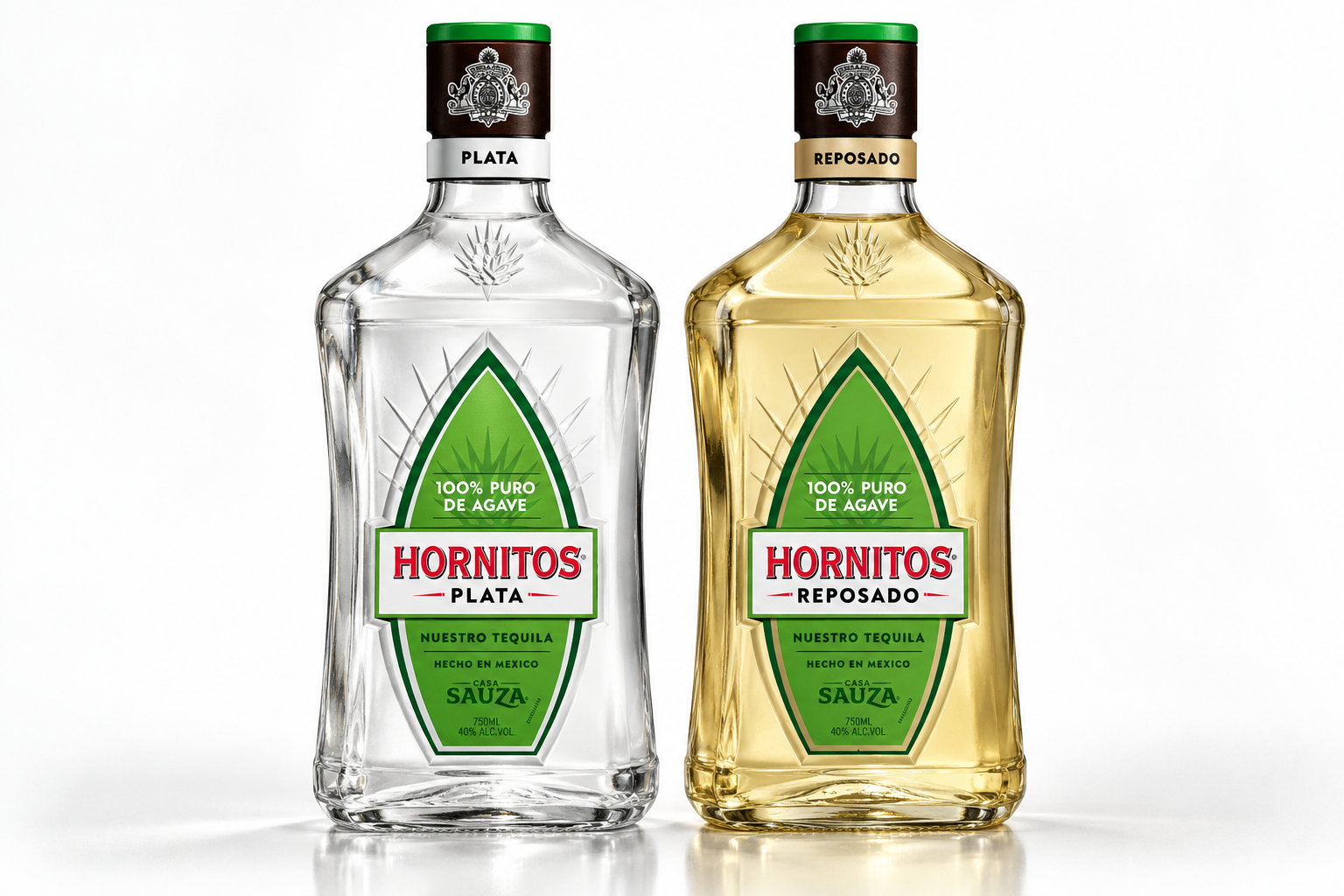 Hornitos Plata and Reposado Bottles.png