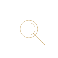 A line drawing of an eye with concentric circles and crosshairs, representing focus or vision.