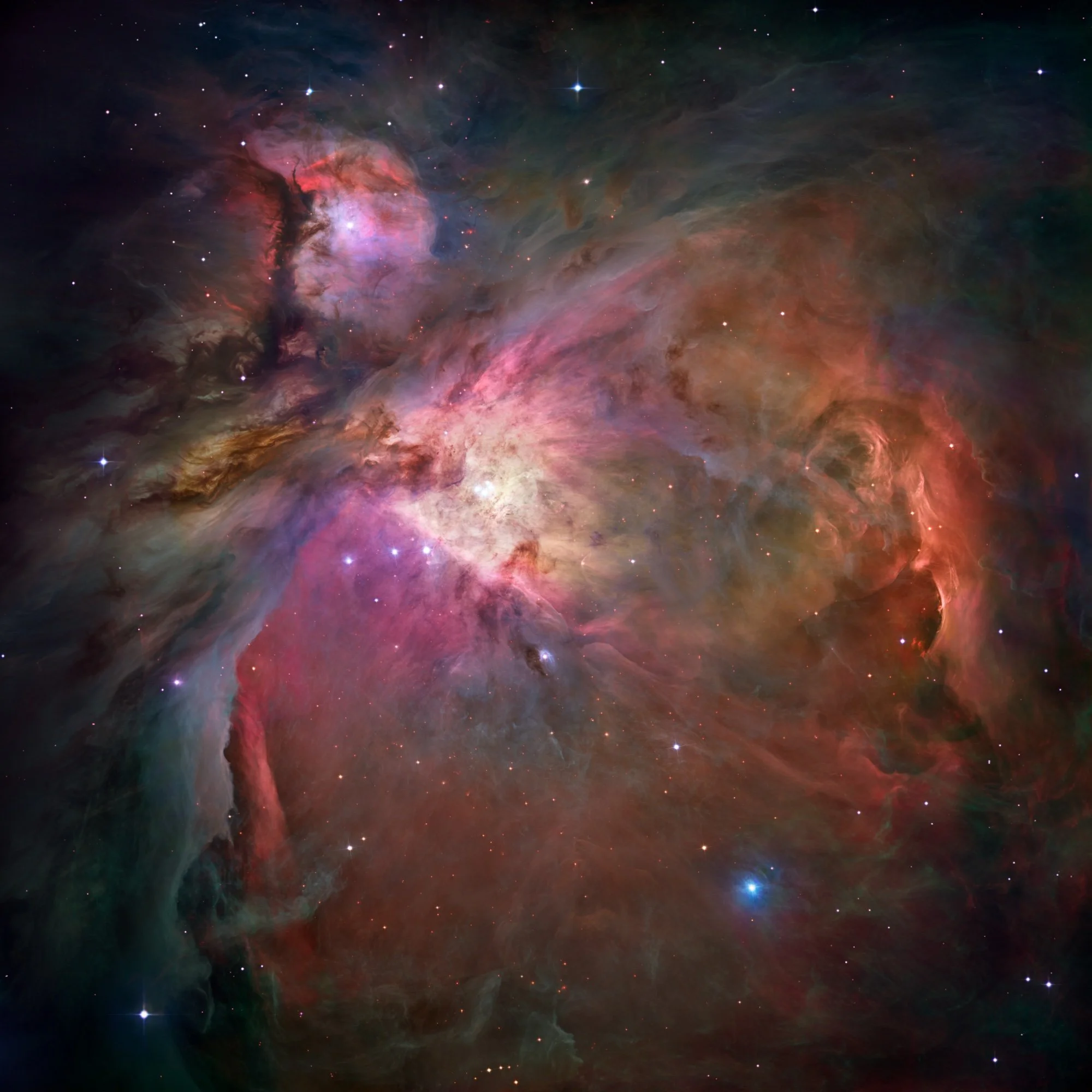 The Orion Nebula — lit by what it made