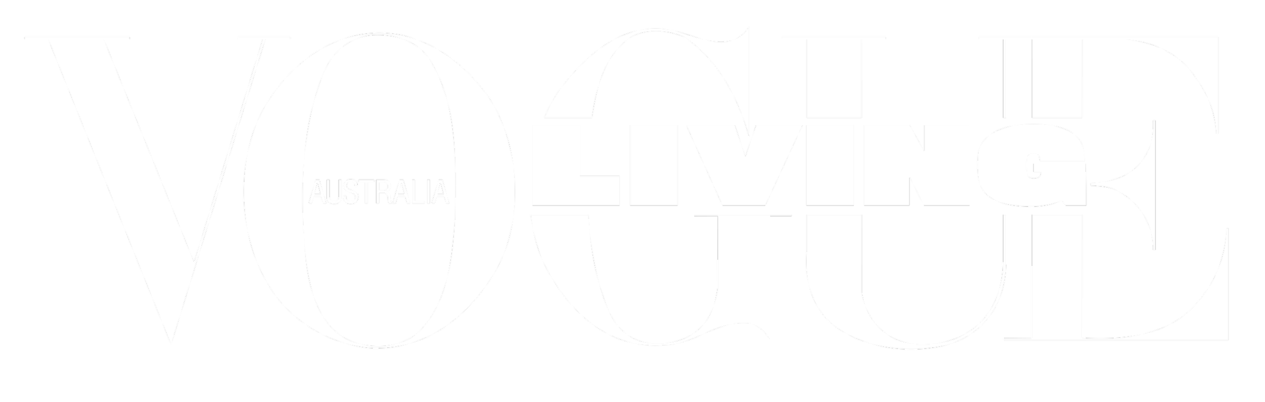 Black and white logo with stylized text reading 'VOX LIVING AUSTRALIA'