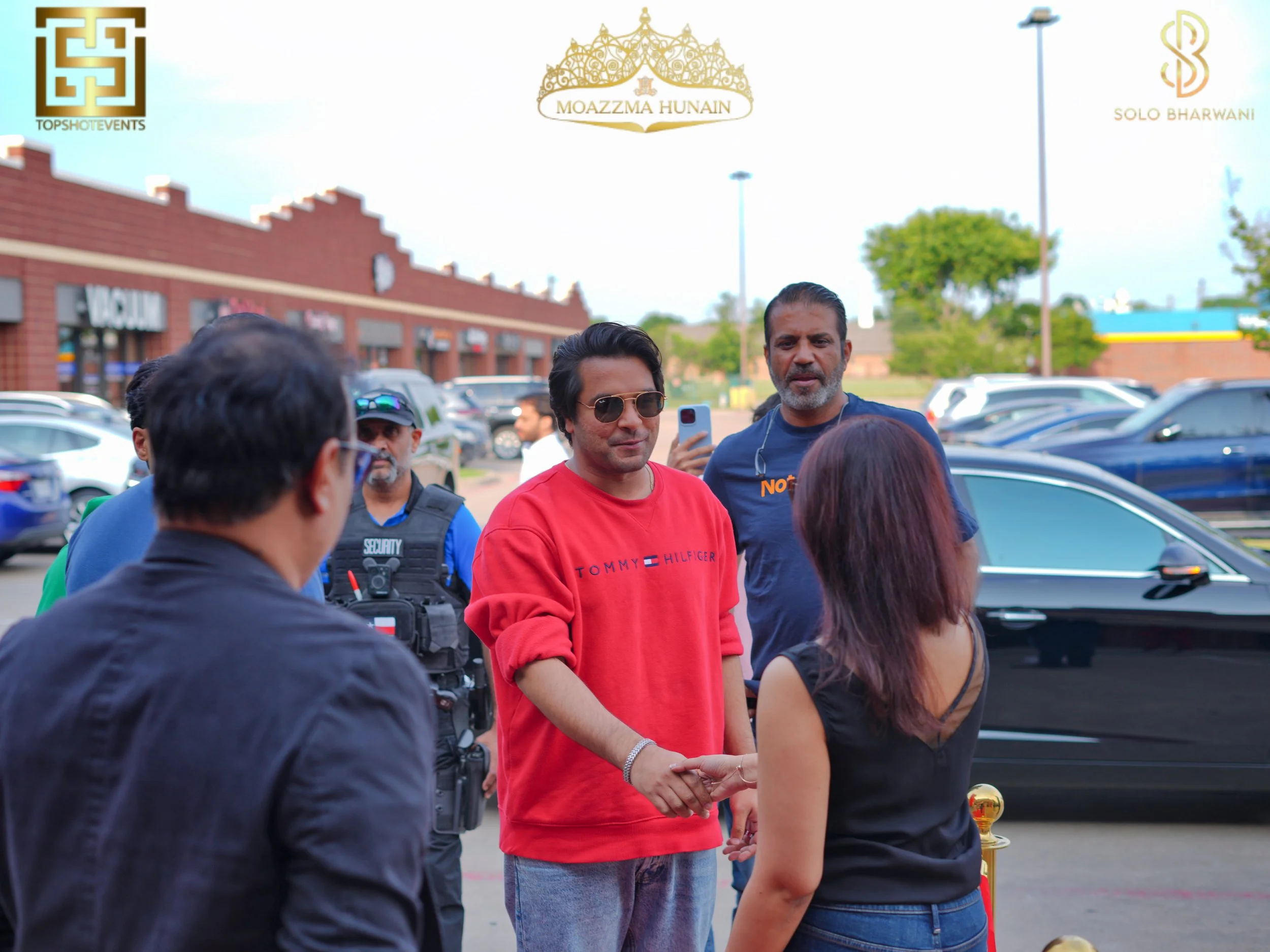 Moazzma Hunain Entertainment presents press conference with Asim Azhar in Dallas, TX USA for the show The After Eid Mega Musical, Asim Azhar greets Moazzma Hunain