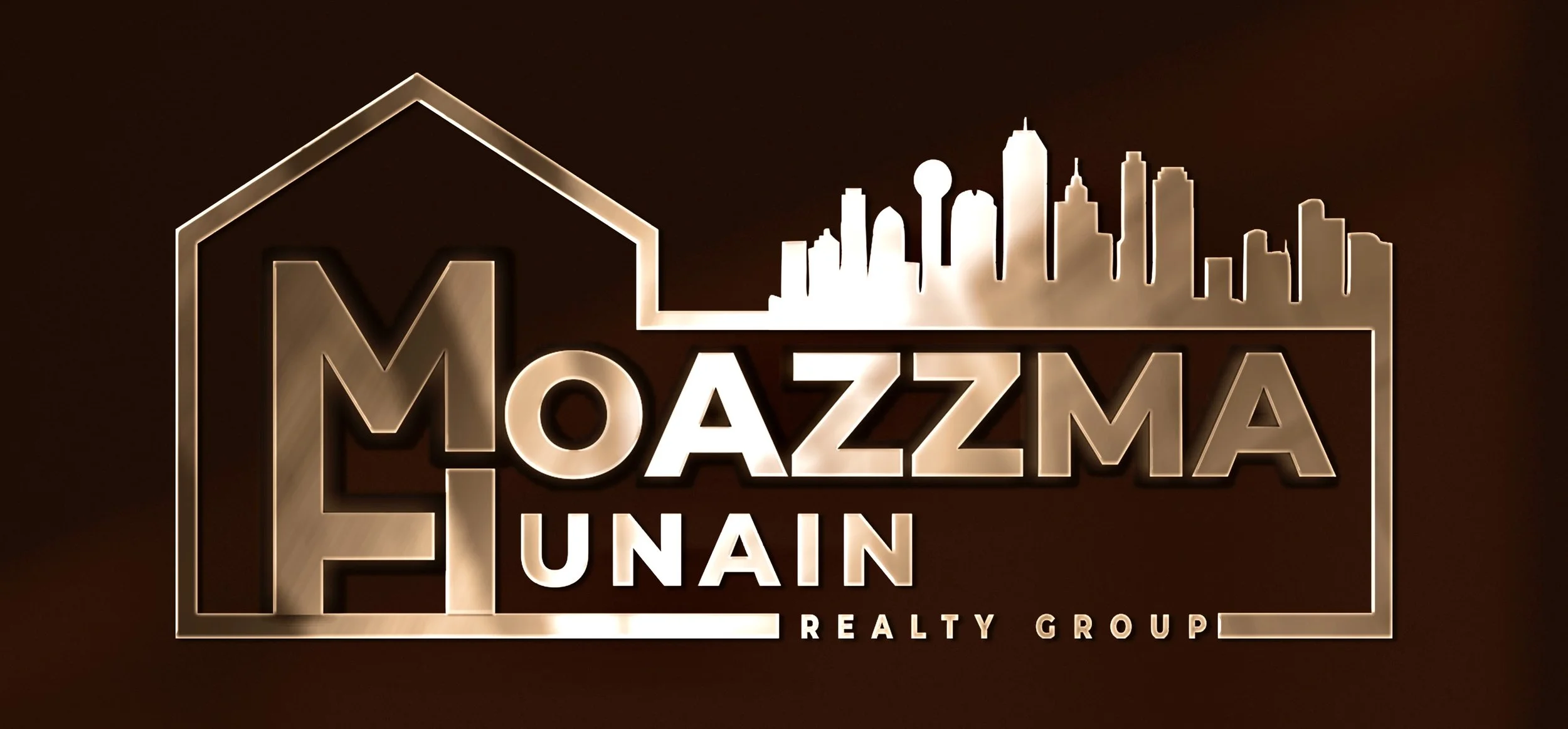 Moazzma Hunain Reality Group- highly respected real estate firm serving the Dallas–Fort Worth region. Logo of Moazzma Hunain Realty Group.