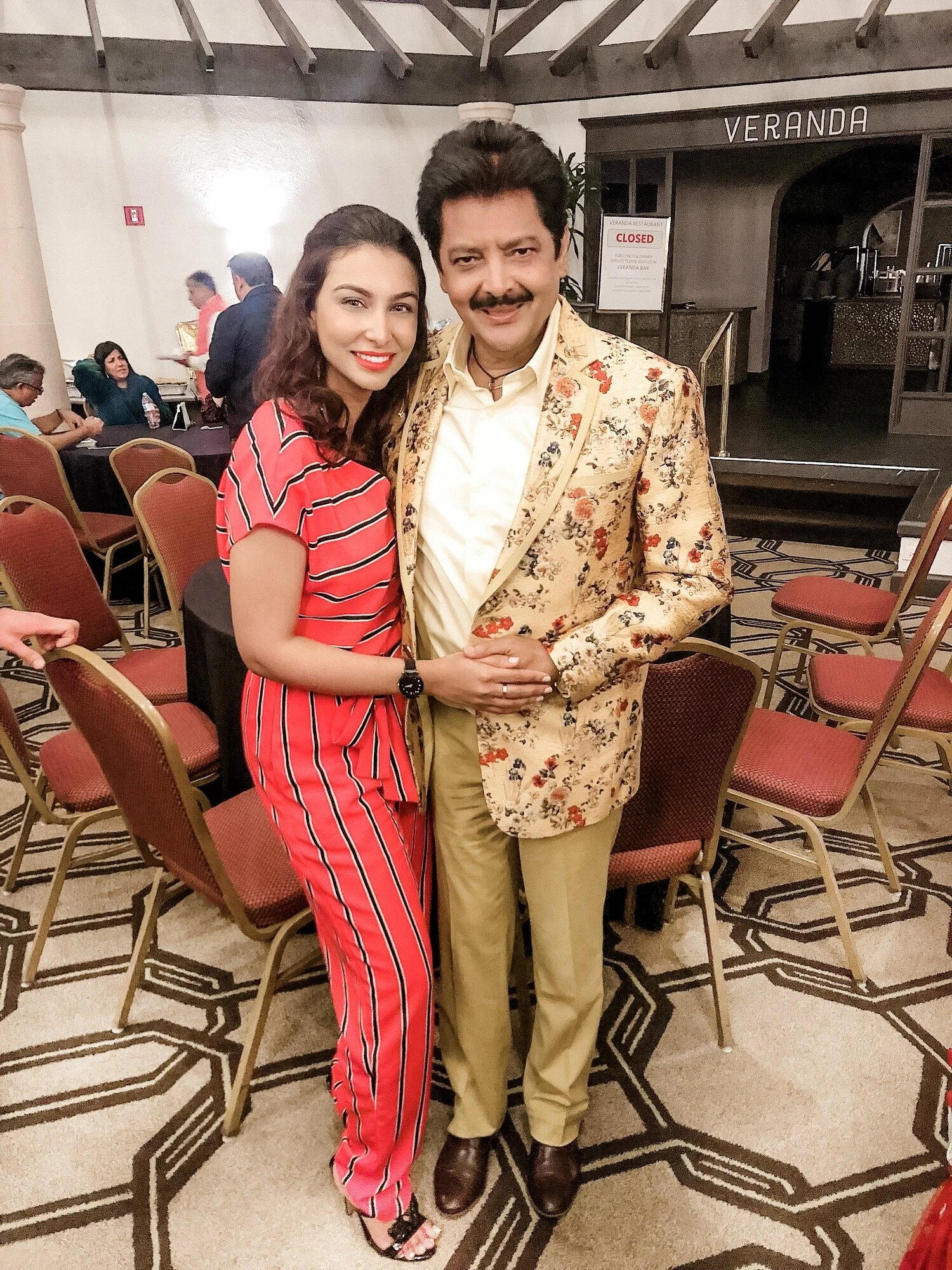 Moazzma Hunain of Moazzma Hunain Entertainment with Udit Narayan