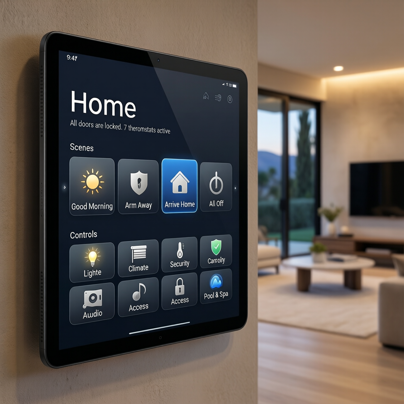 Crestron, Control4, Lutron, Josh.ai, UniFi, and similar smart home integrations