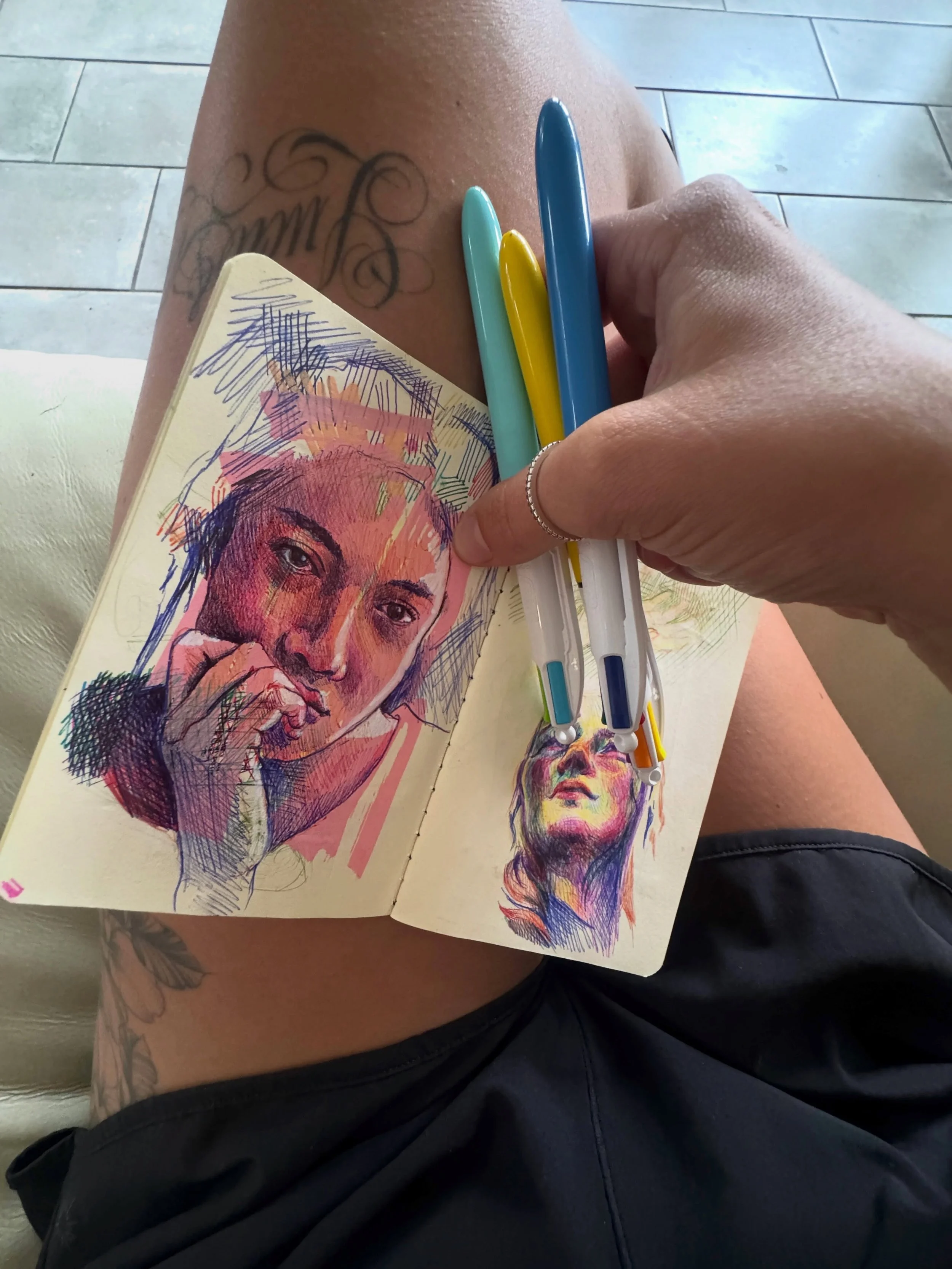 Rainy day sketching ✍️ ✨ @bic_group @bic.create