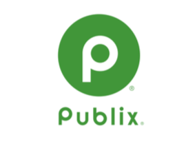 Publix logo with green circle and white 'P' inside