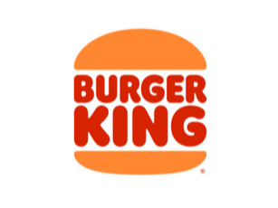 Burger King logo with a burger image and red and orange colors.