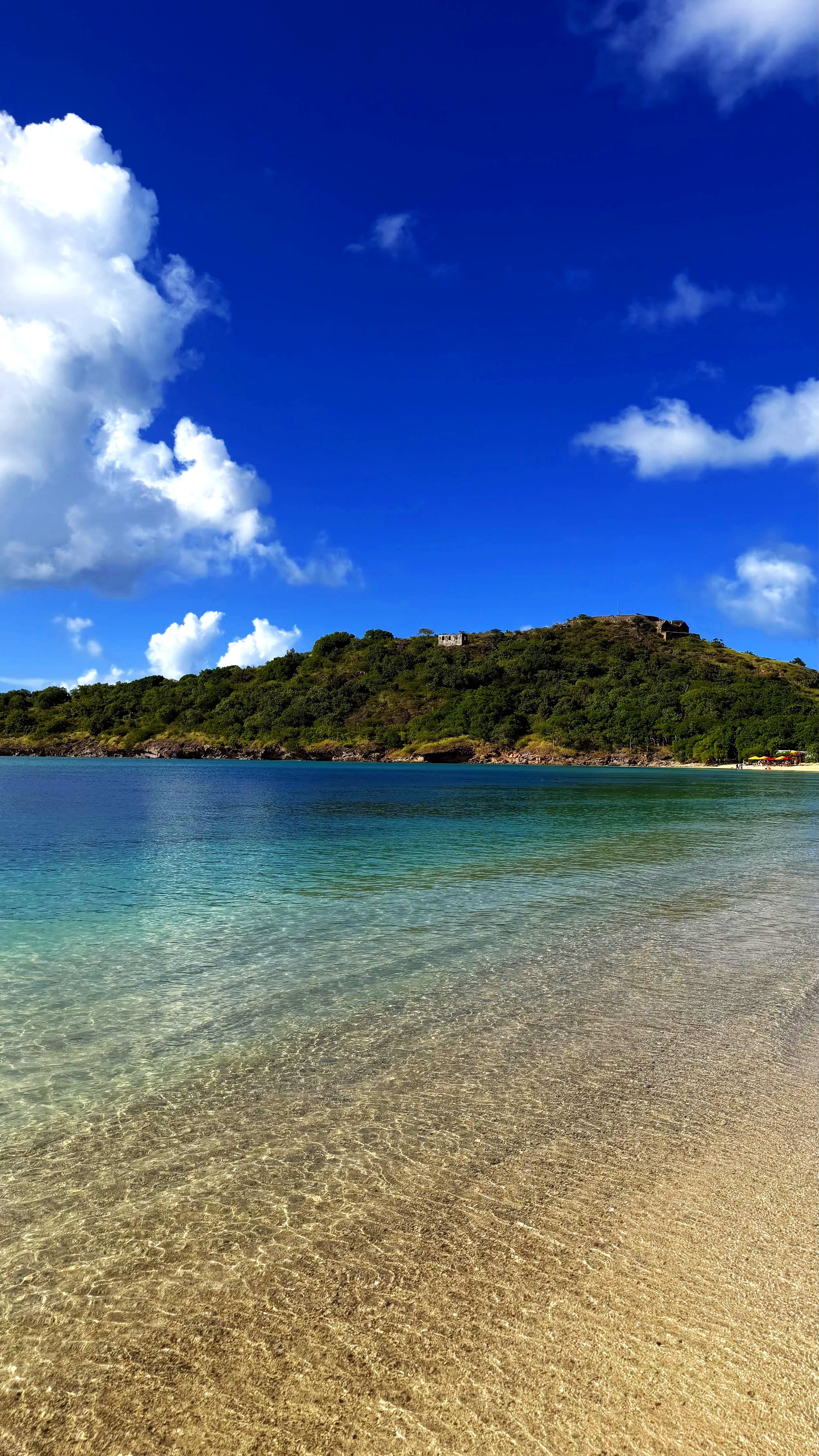 Caribbean, Turquoise Blue Water on a gorgeous tropical beach in Antigua.