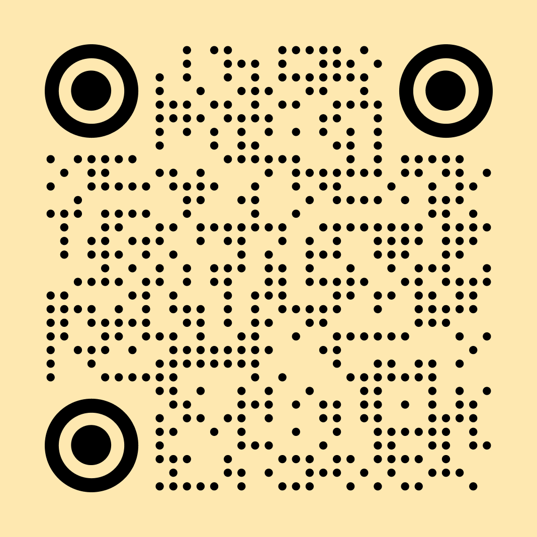 QR code on a light yellow background.