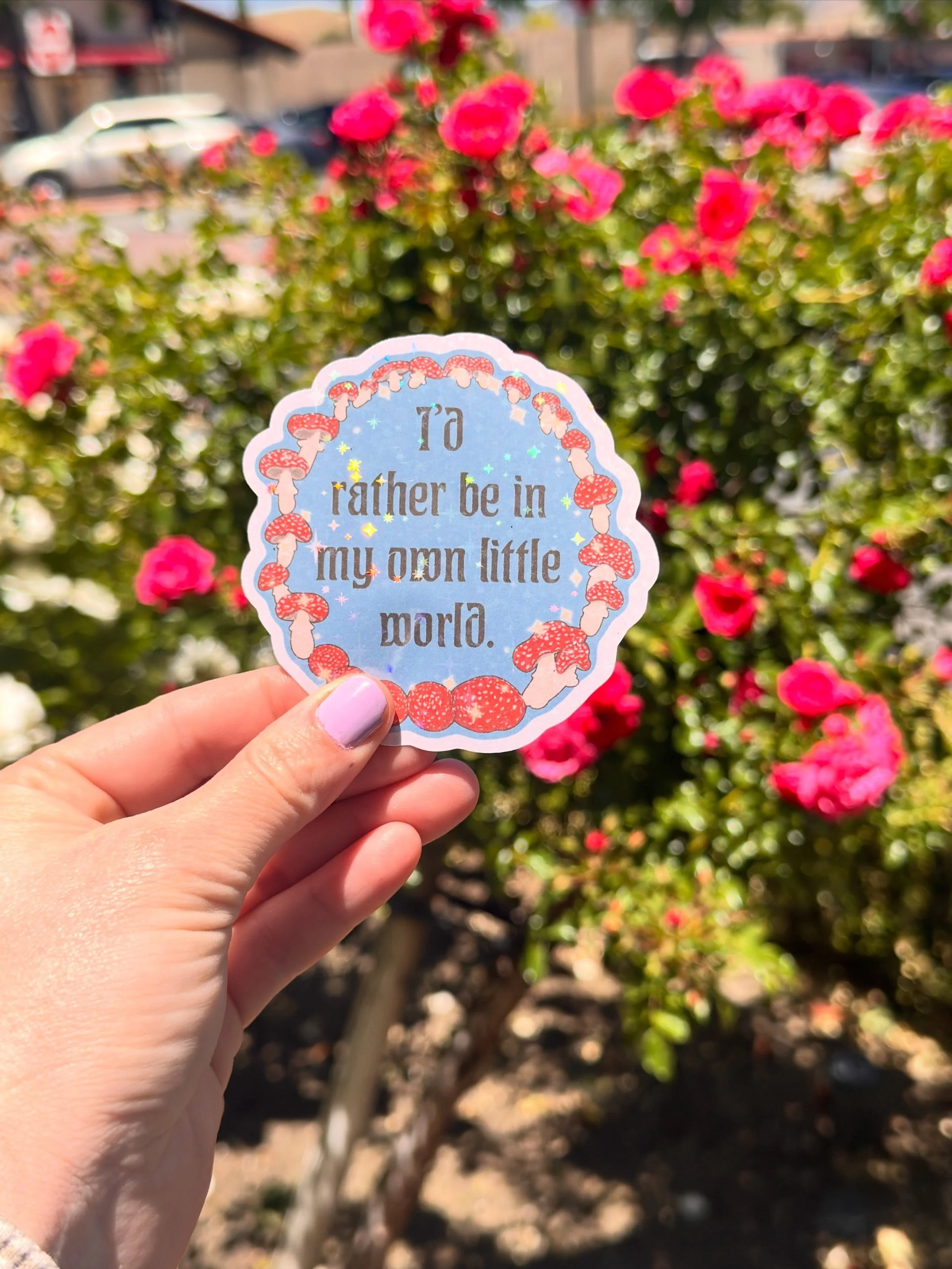 It&rsquo;s holographic!! It&rsquo;s also a little sneak peek of what my art collection will offer, dropping in June!