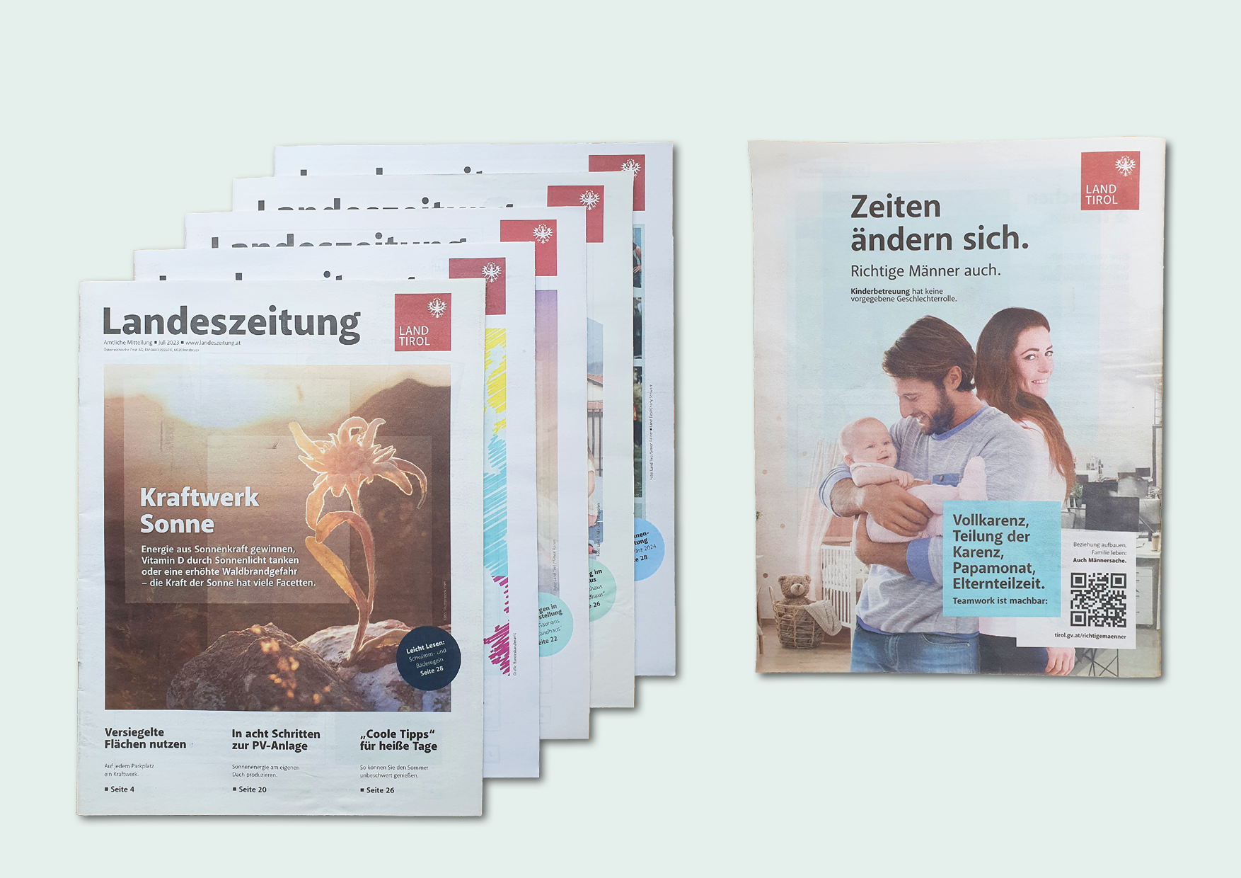 Cover und Revers der Tiroler Landeszeitung