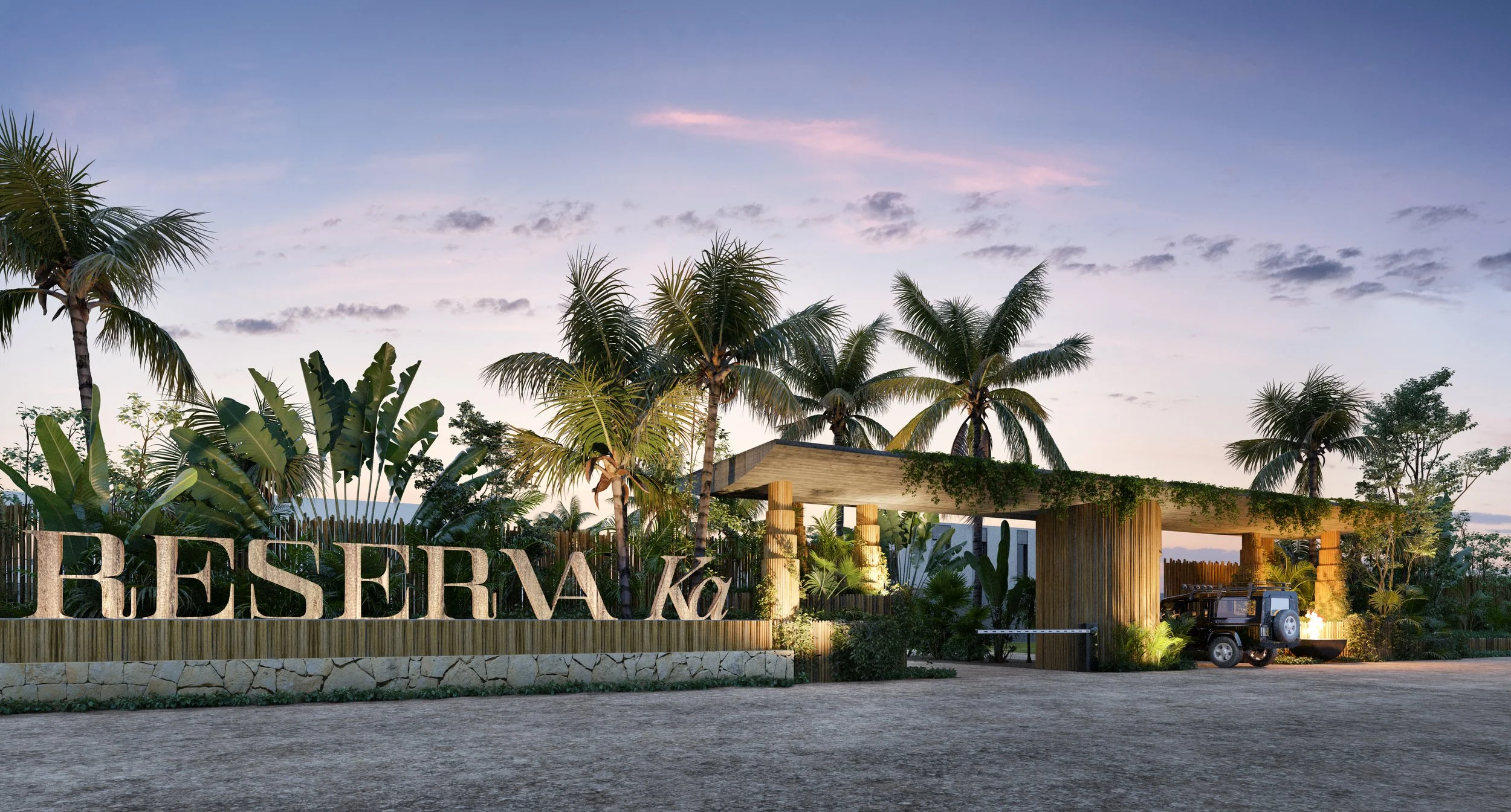 Imagen del proyecto Reserva Ka, un desarrollo residencial de 38 lotes finalizado en 2023, ubicado en la Riviera Maya.