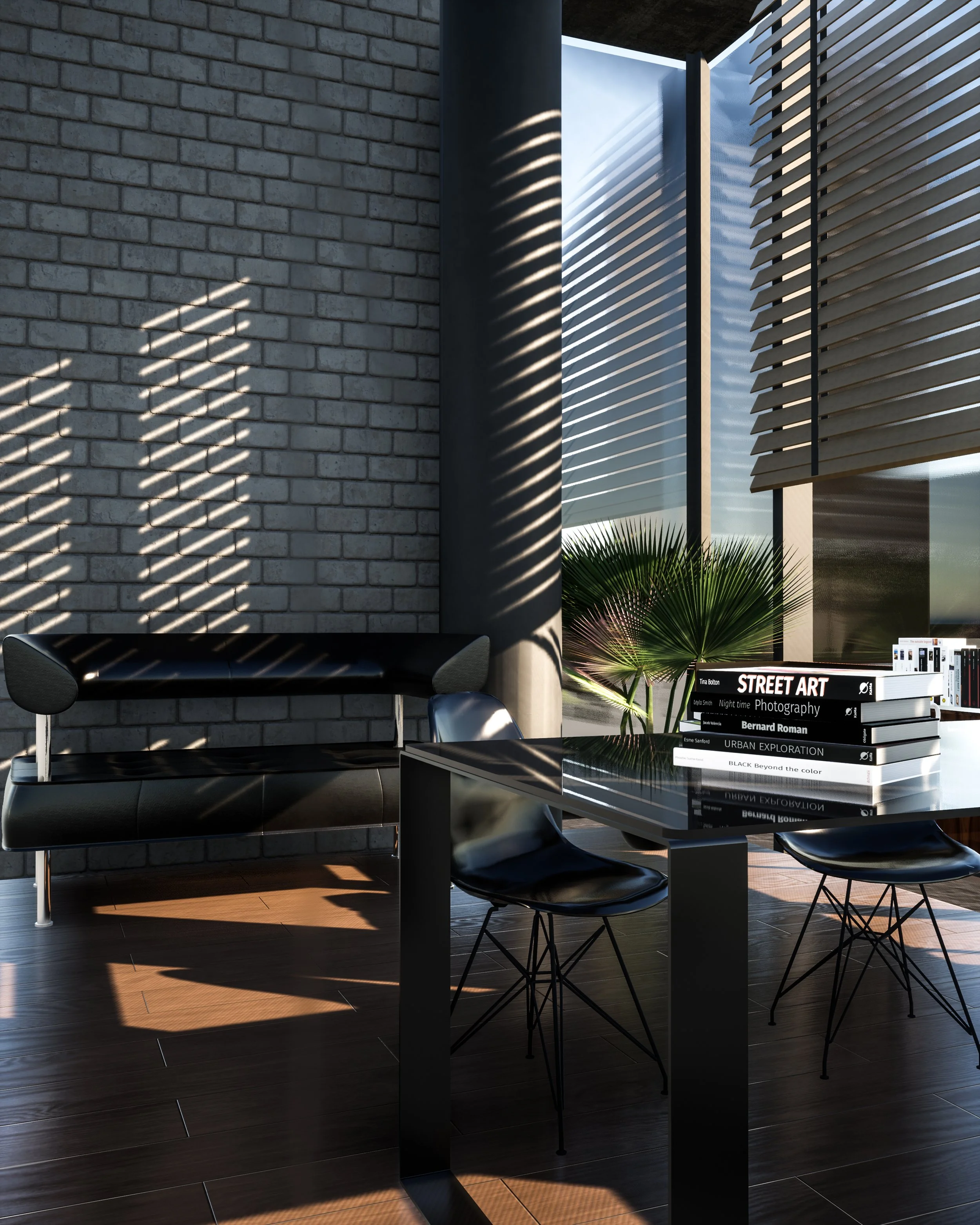 Render arquitectónico de Oficinas Colibrí