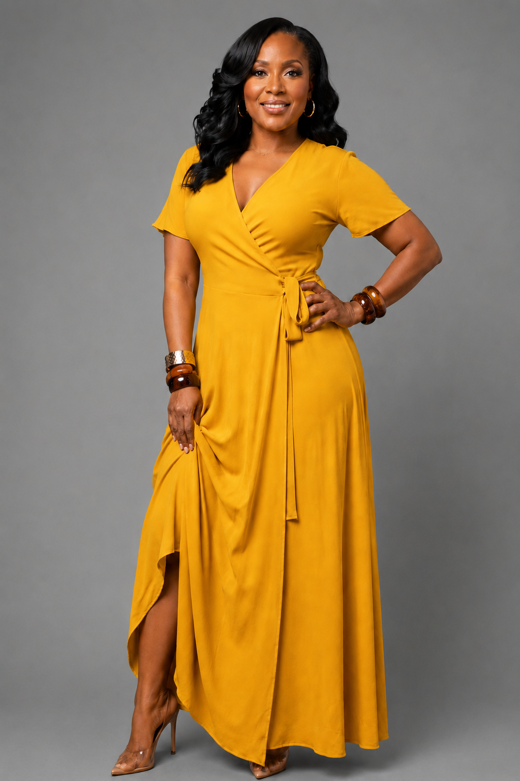 yellow dress gray background.png