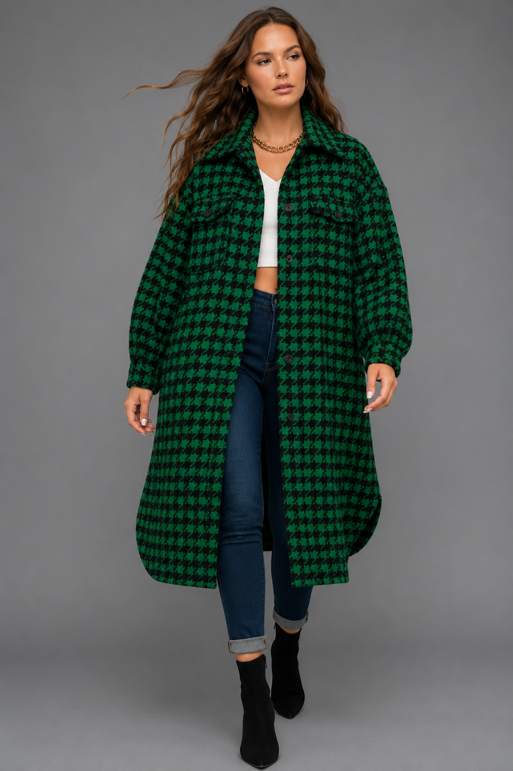 Houndstooth Shacket