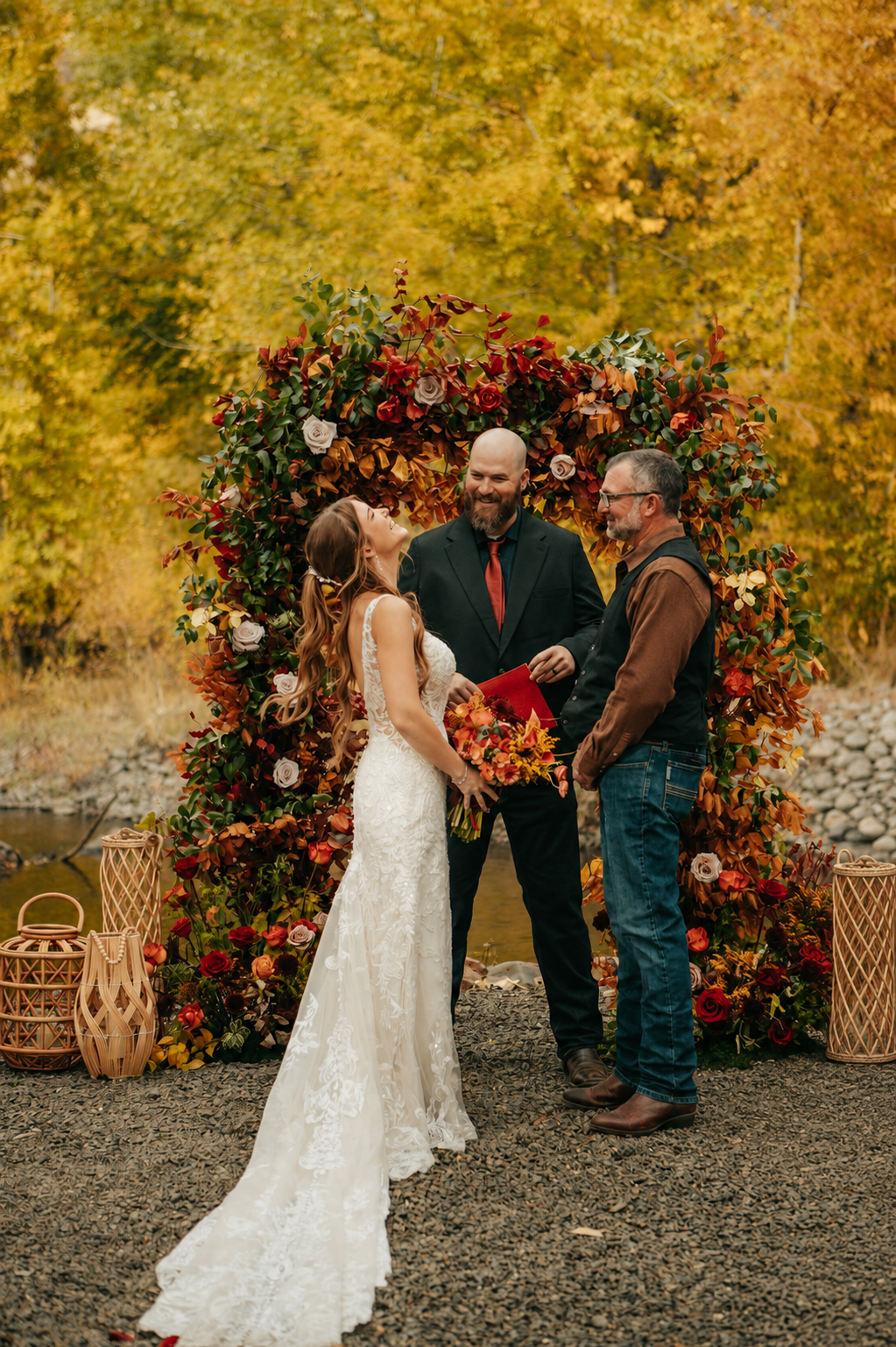 Ceremony at Riverwild wedding venue