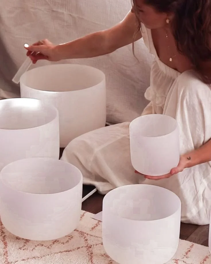 We love seeing our crystal sound bowls in use ✨ Whether it’s for retreats, in therapeutic spaces or personal practise_ How gorgeous seeing them bringing in balance & alignment 💫🪐 #frequency.jpeg