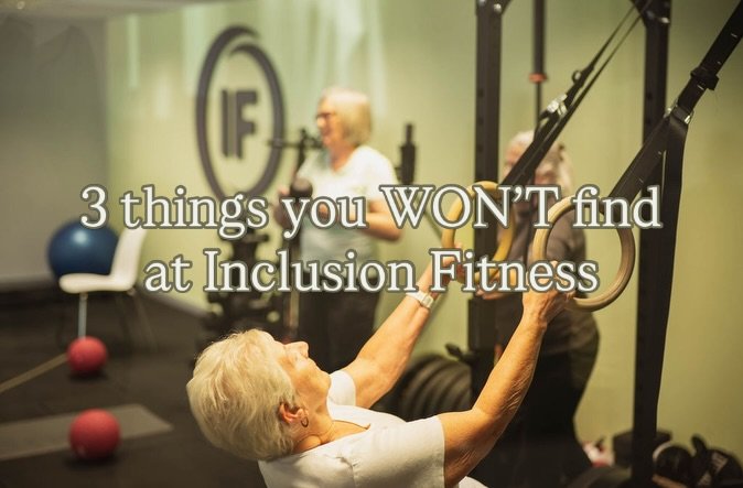 There are a few things you definitely WON&rsquo;T find at Inclusion Fitness&hellip; 👀💚

Because we believe exercise should work for you.

Your goals. Your abilities. Your pace. Your needs.

Some days that might mean pushing yourself a little furthe