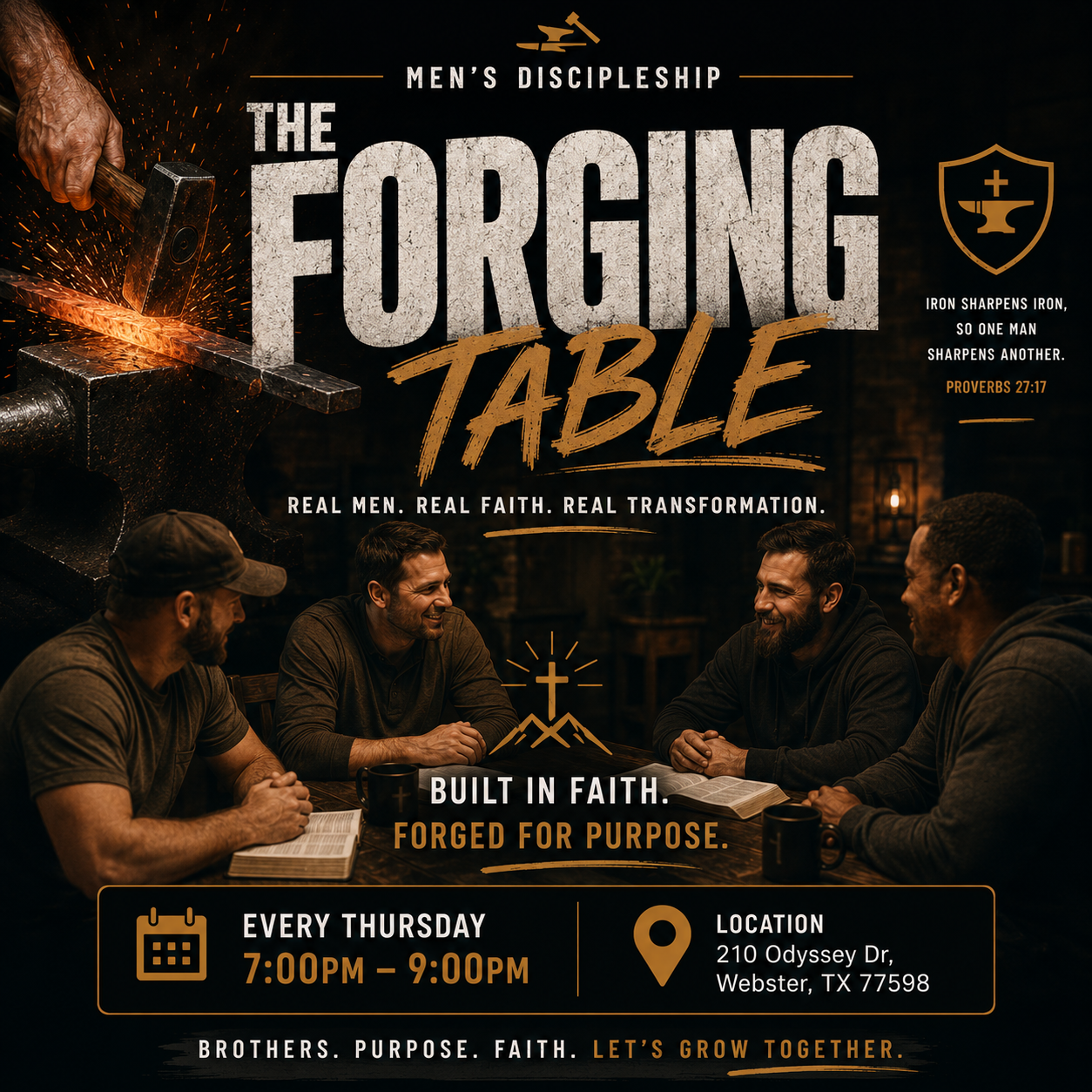 Men's Discipleship - The Forging Table (Men Only)