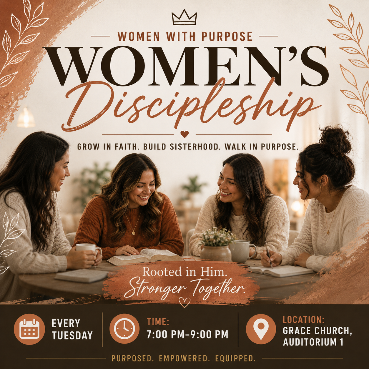 Women’s Discipleship - Women with Purpose (Women Only)