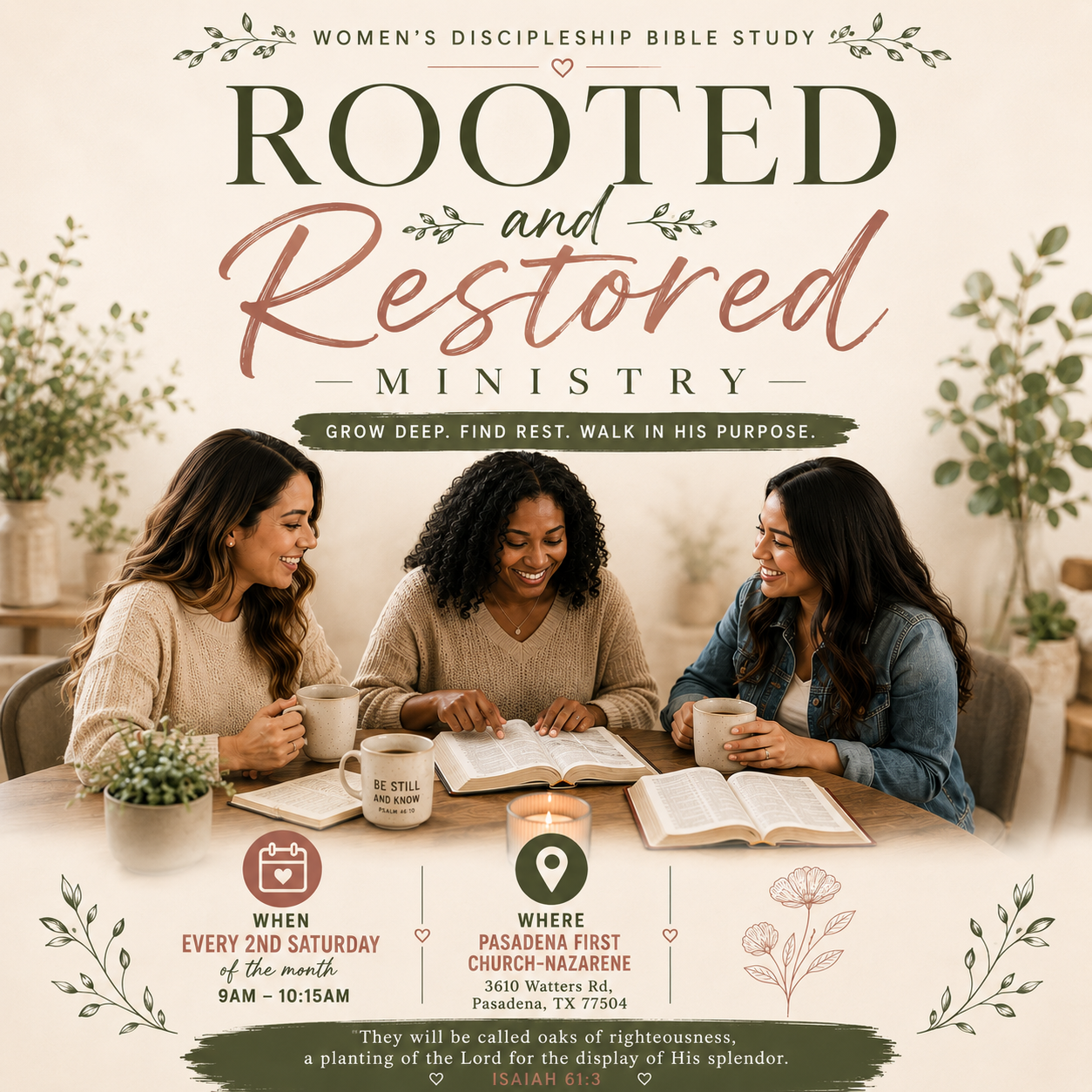 Women’s Discipleship - Rooted and Restored (Women Only)