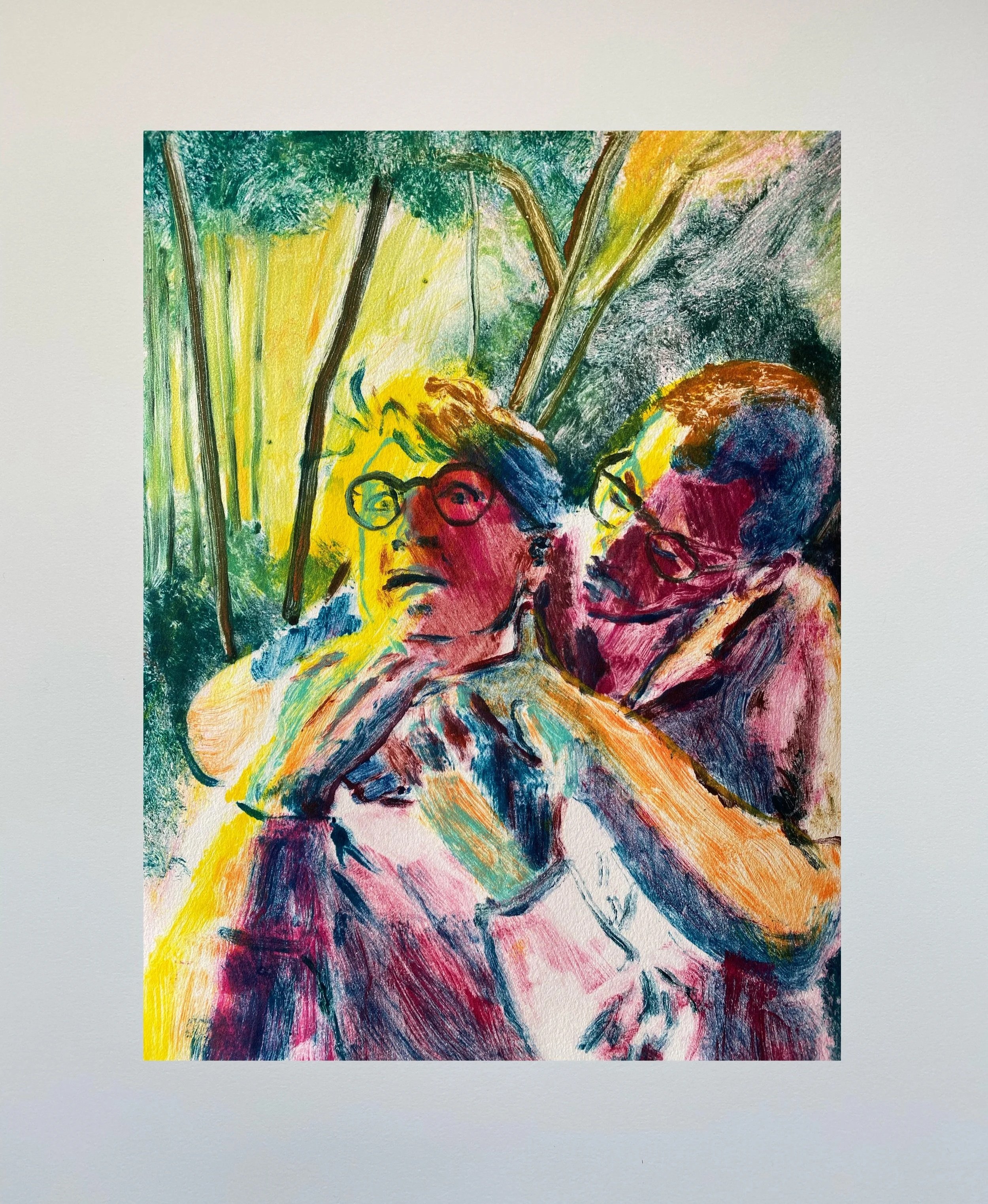 It Just Creeps Up on You, 2021, monotype on paper, 11x14 in.