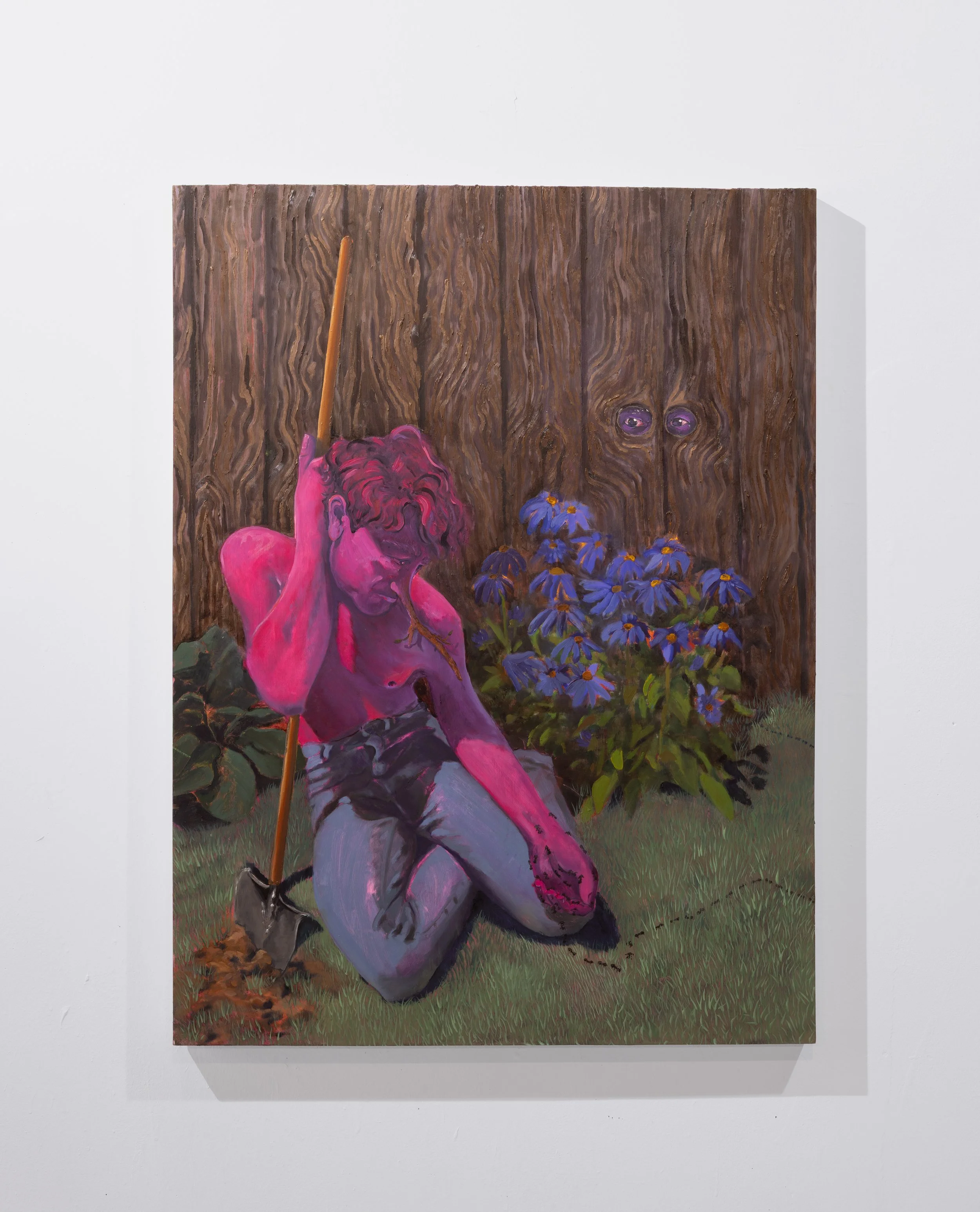 Idle Hands or So They Say, oil on panel, 30x40 in