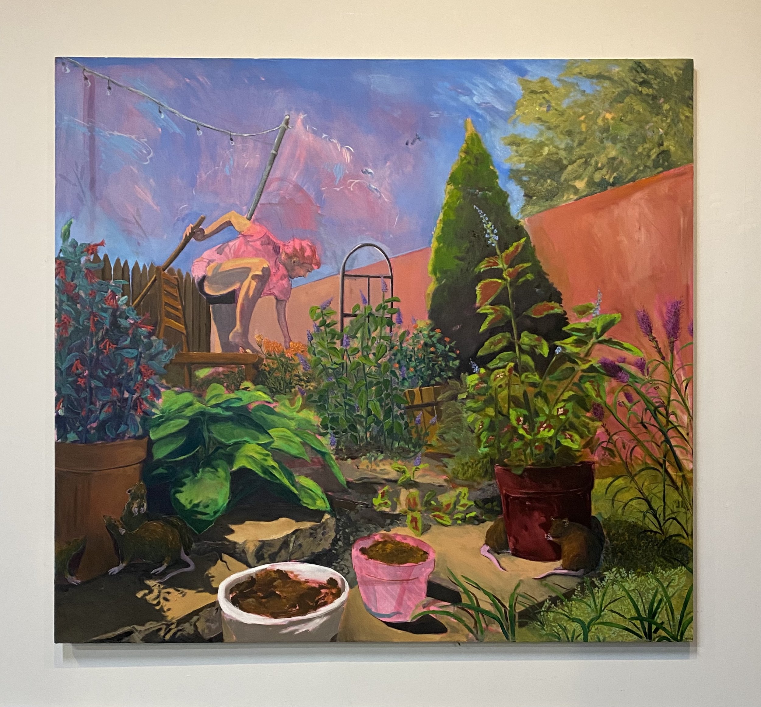 How Does Your Garden Grow, 2024, oil on canvas, 72x66 in.