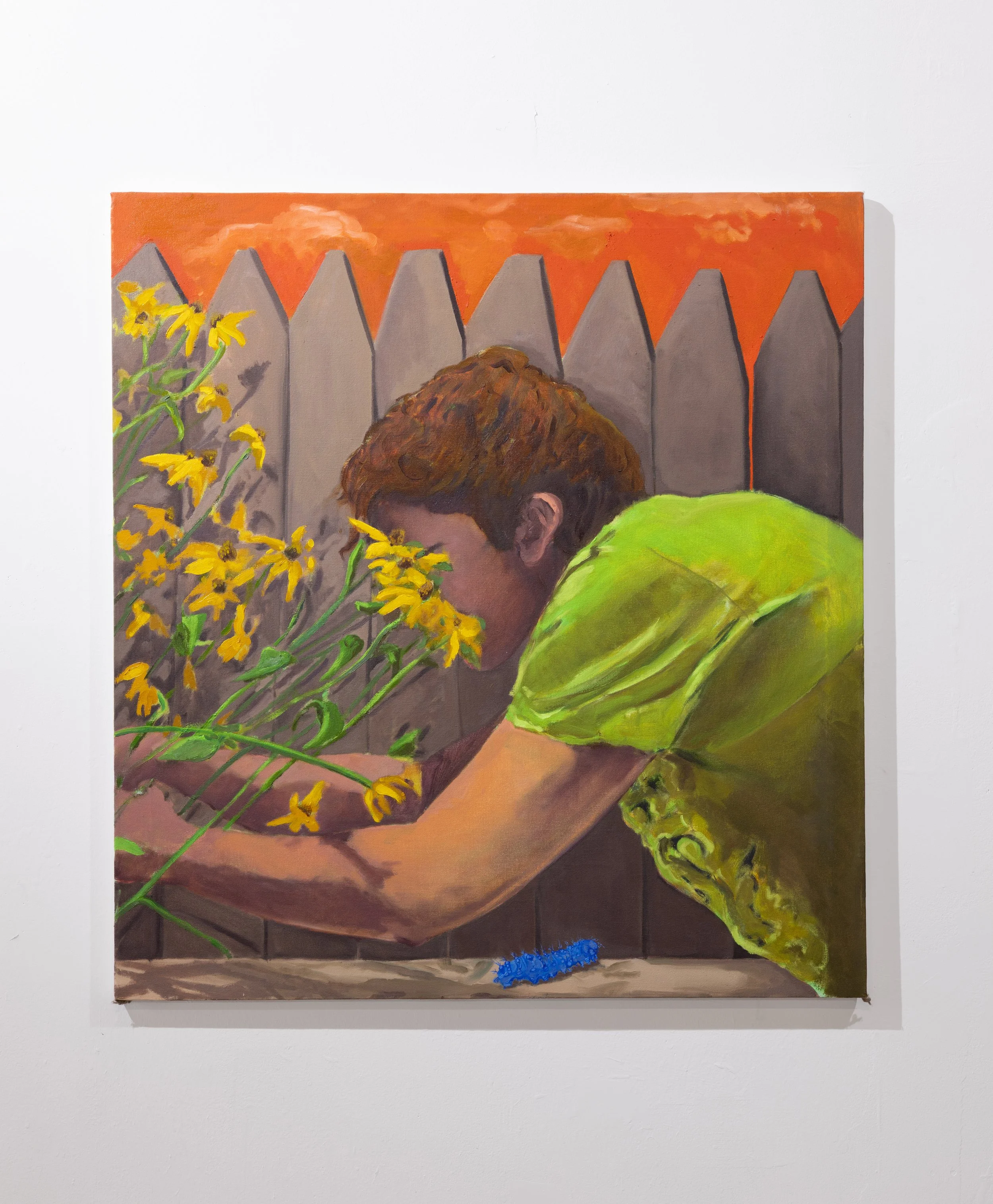 Perpetually Pruning, 2024, oil on canvas, 32x24 in.