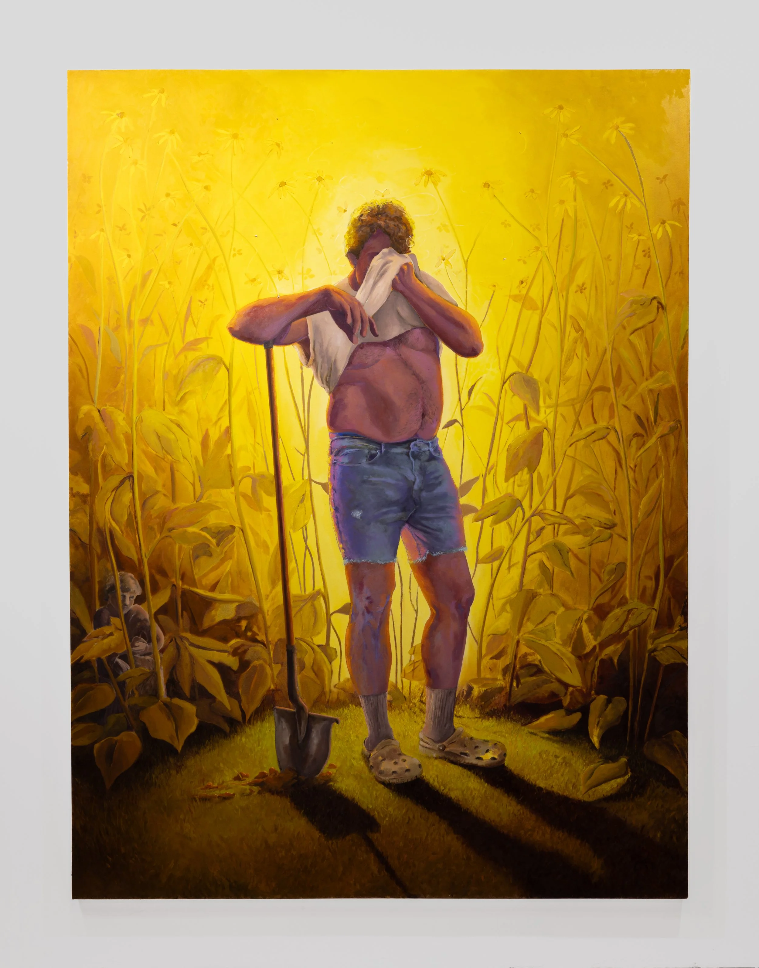 Sweat, 2026, oil on canvas, 72x96 in