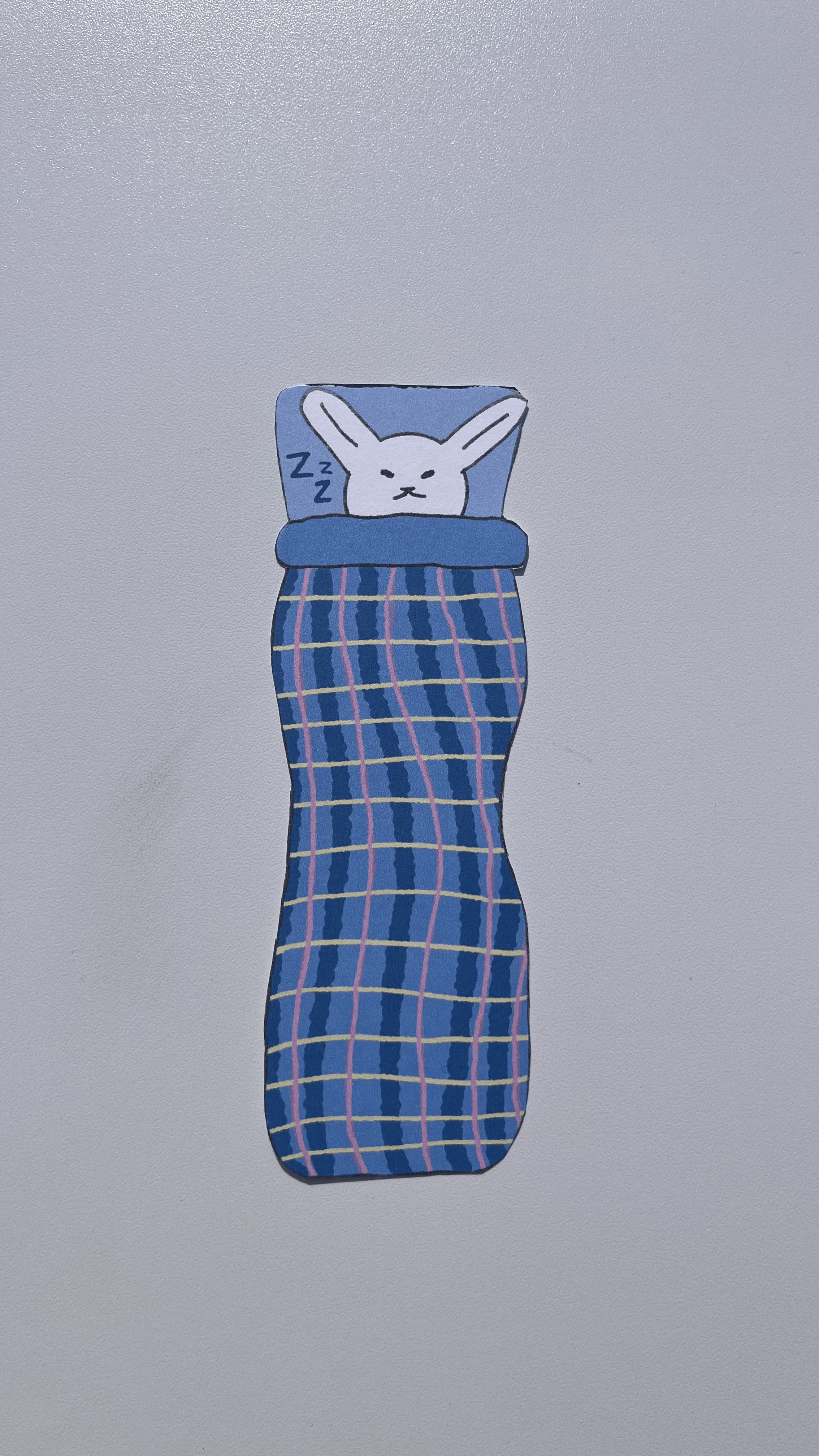 sleeping bunny bookmark